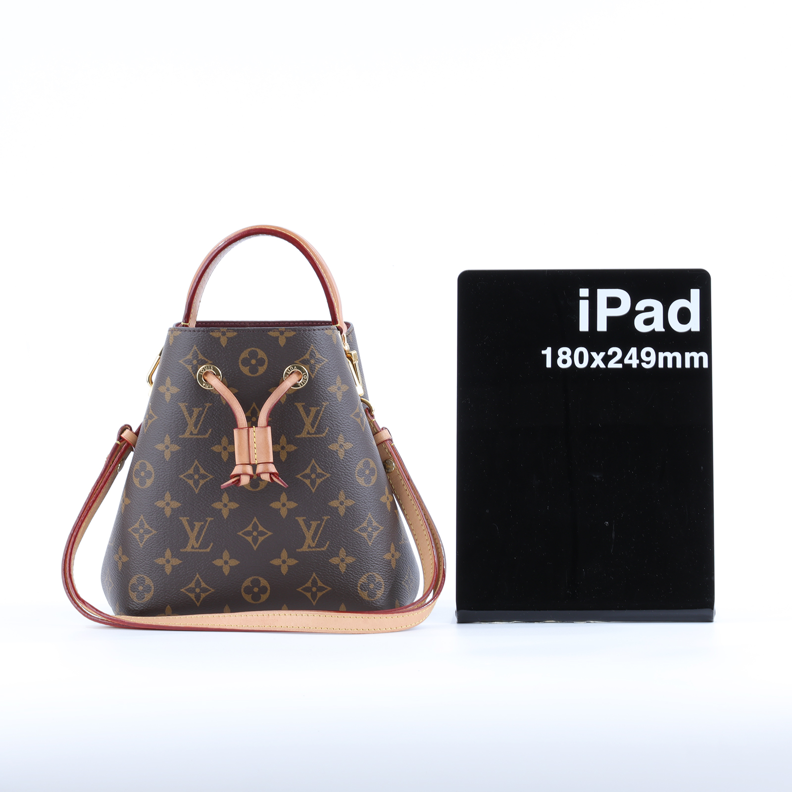 路易威登 LOUIS VUITTON Néonoé BB 經典帆布 束口水桶包 M46581 晶片款 原花NEONOE BB 原廠盒子/防塵袋