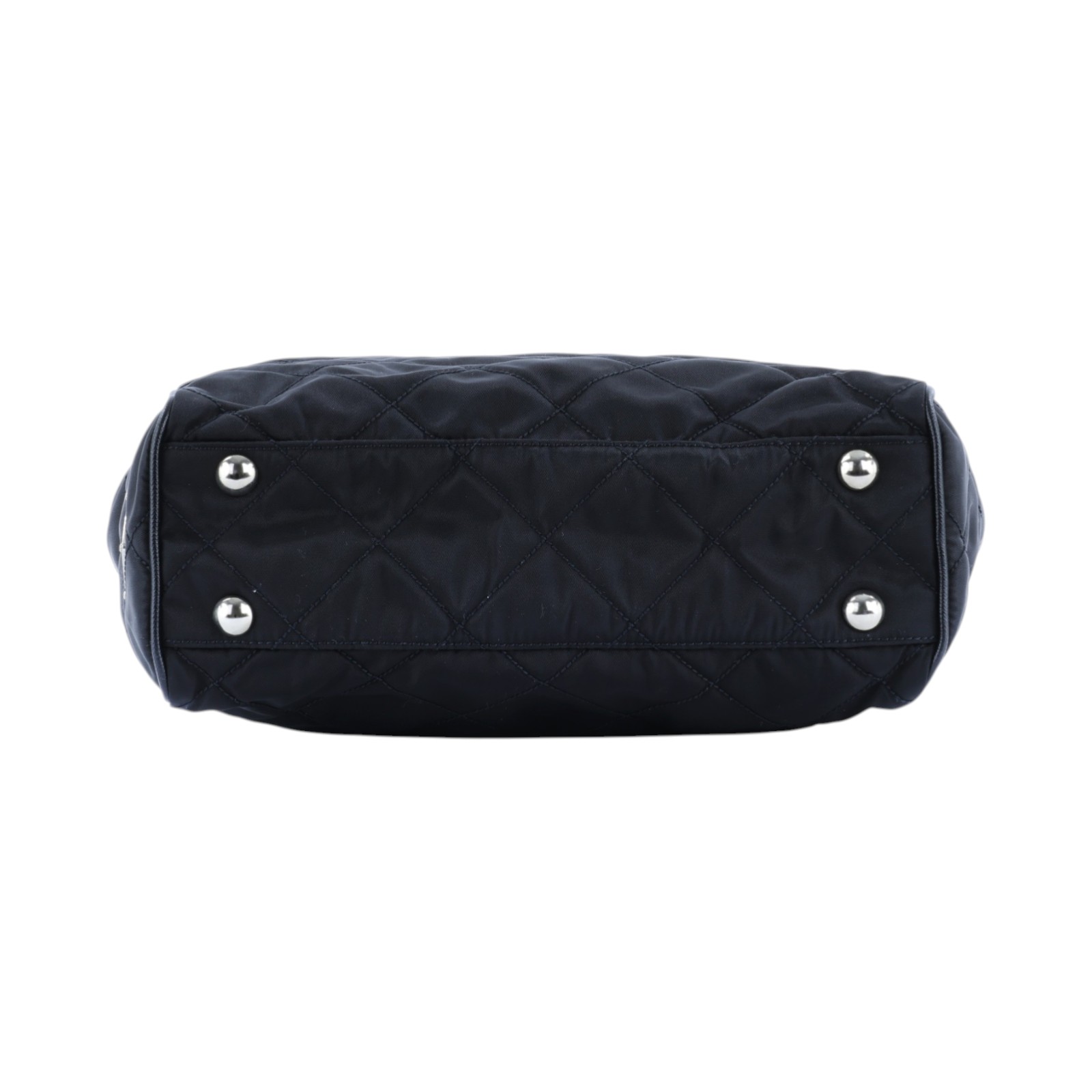 普拉達 PRADA Tessuto Nylon 肩背包 托特包 BR2236 黑菱格托特鍊包 防塵袋/保證卡