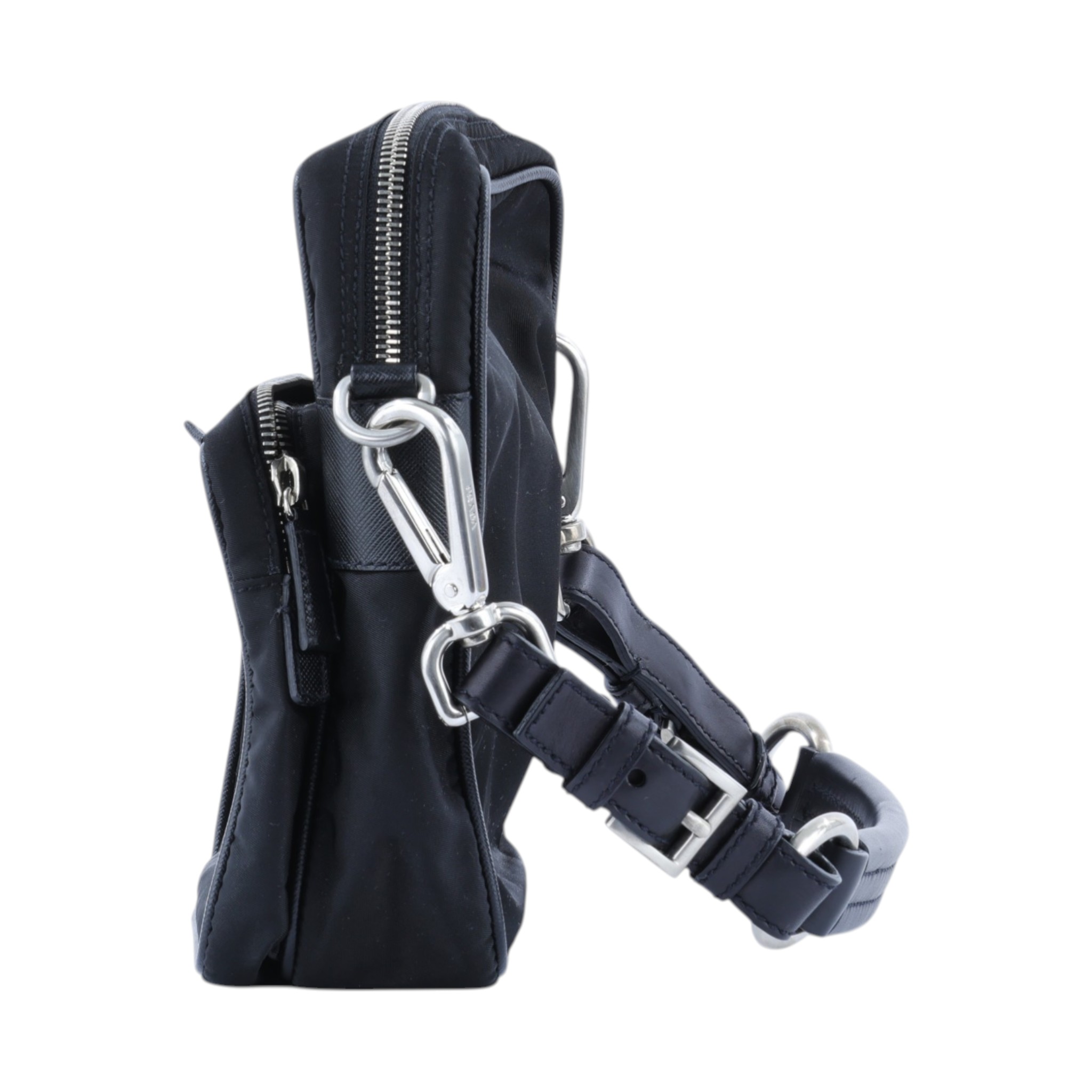 普拉達 PRADA 相機包 BR2159 黑尼龍小相機包 防塵袋/保證卡