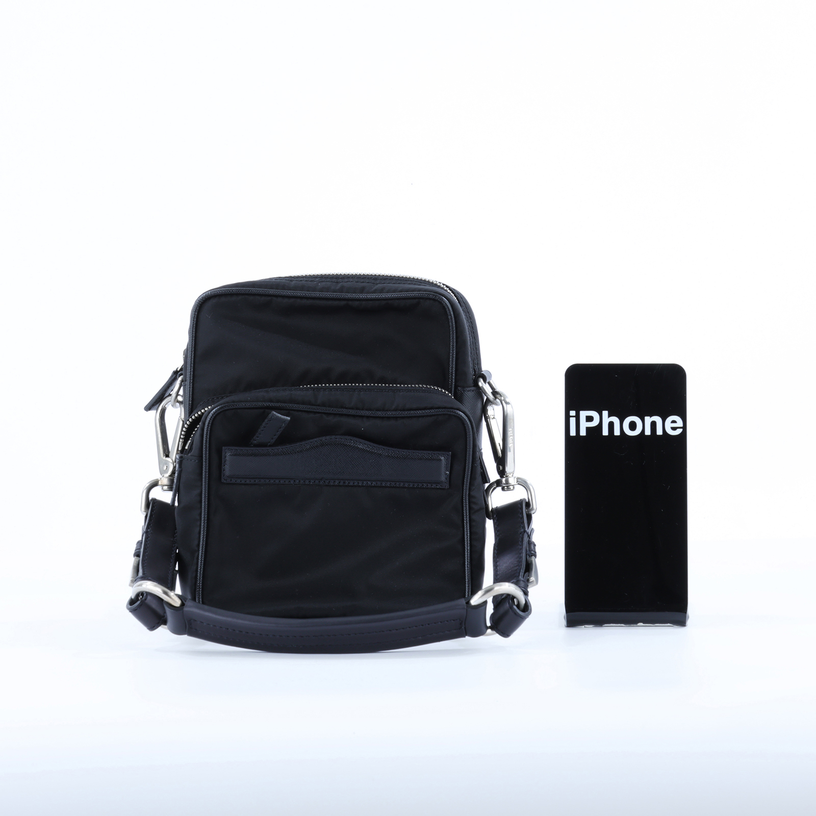 普拉達 PRADA 相機包 BR2159 黑尼龍小相機包 防塵袋/保證卡