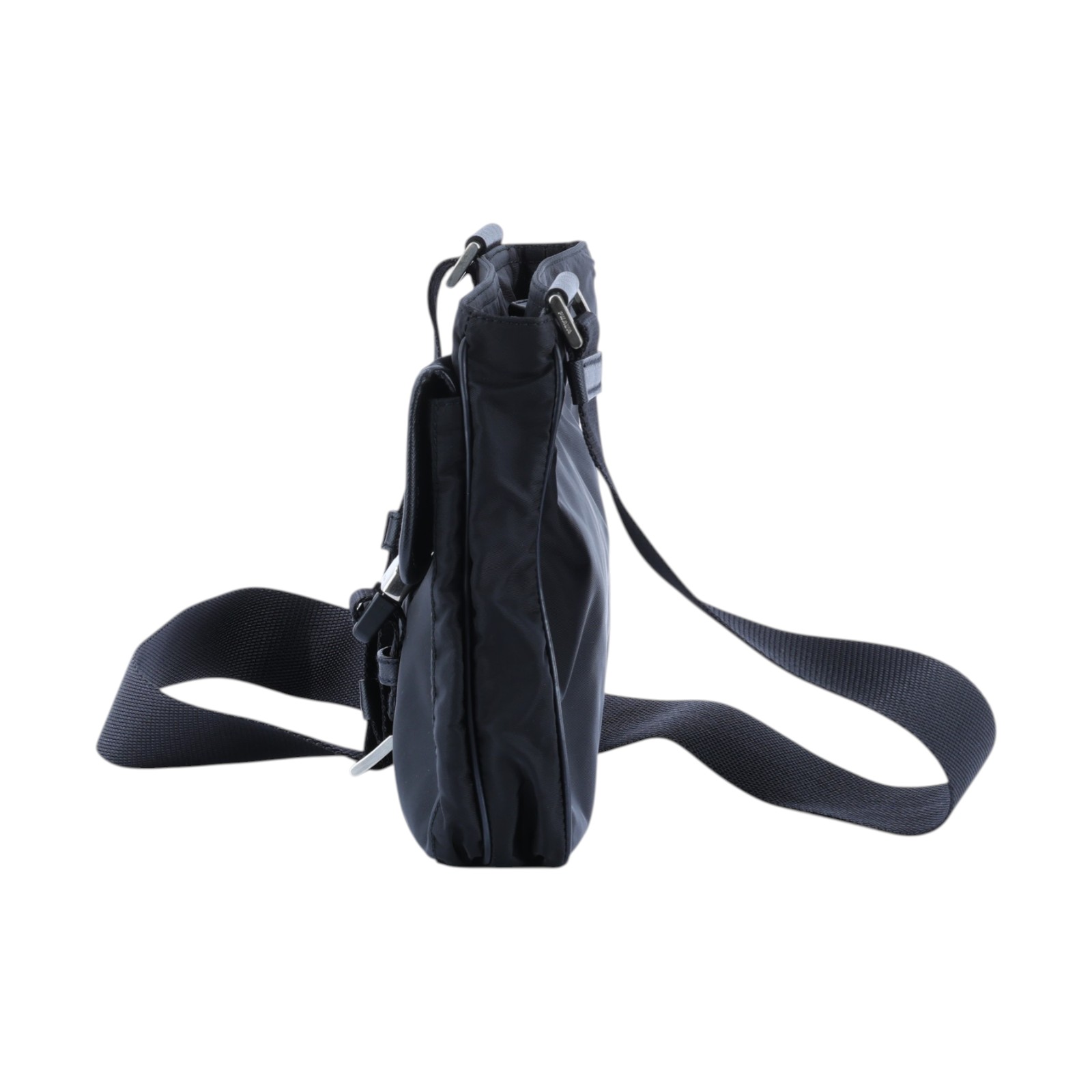 普拉達 PRADA Tessuto Nylon 肩背包 斜背包 VA0270 黑尼龍斜背包 防塵袋/保證卡