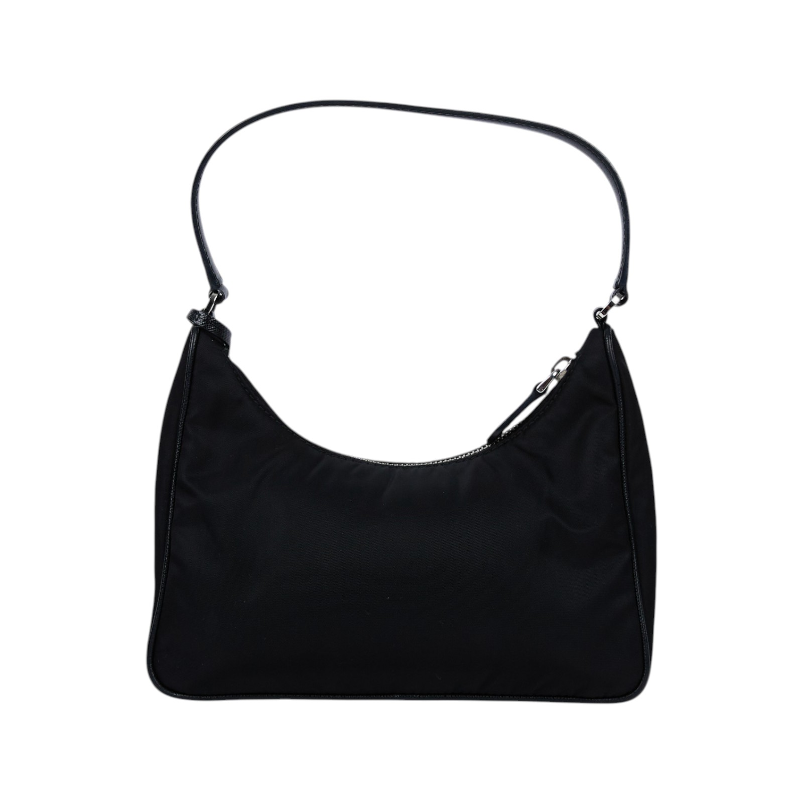 普拉達 PRADA Prada Re-Edition 環保尼龍 迷你袋 1NE204_R064 黑尼龍HOBO腋下包 防塵袋/保證卡