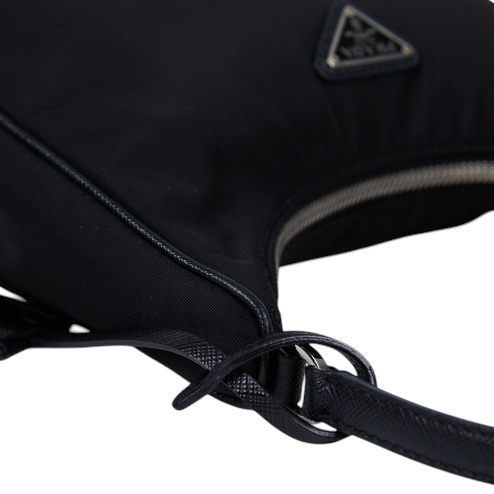 普拉達 PRADA Prada Re-Edition 環保尼龍 迷你袋 1NE204_R064 黑尼龍HOBO腋下包 防塵袋/保證卡