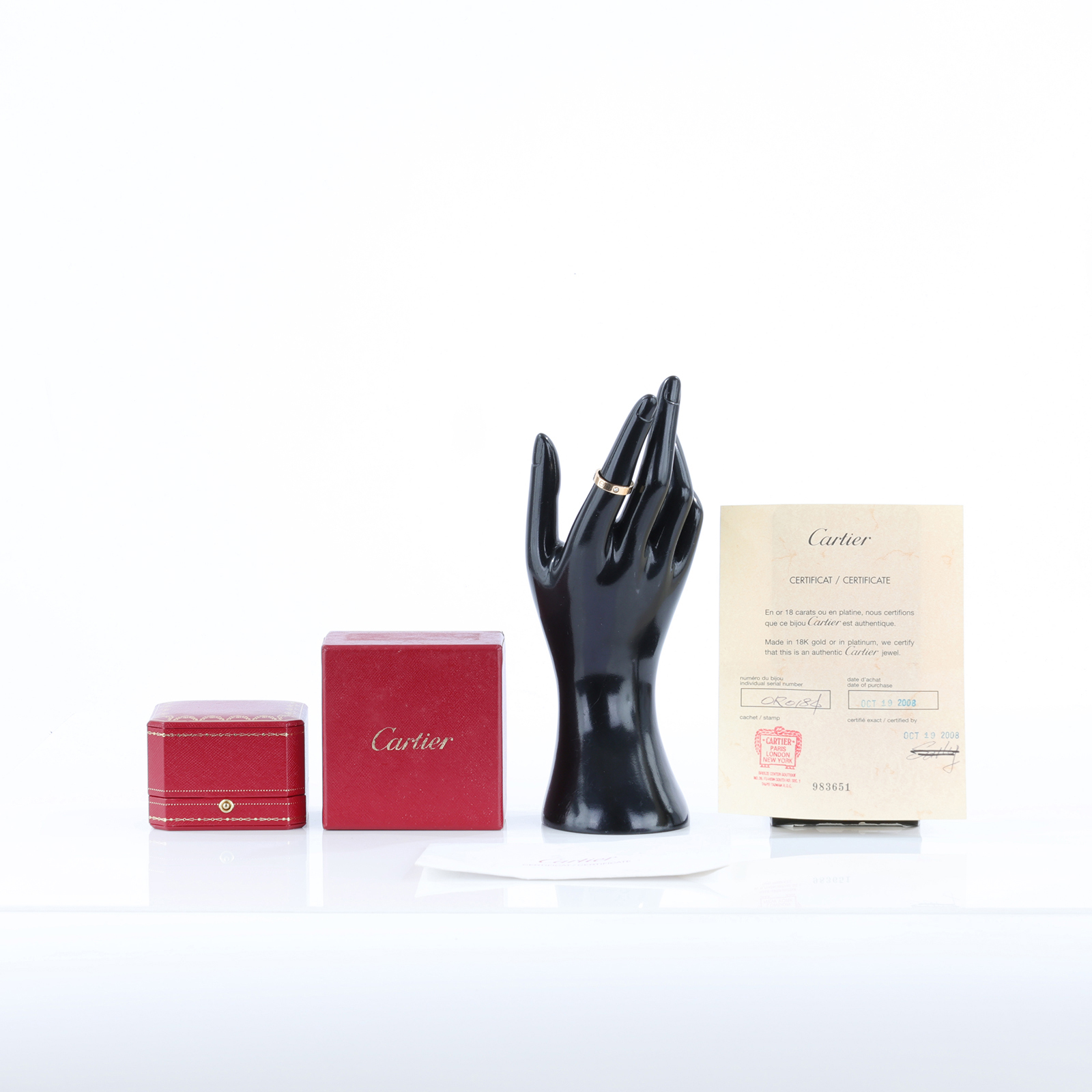 卡地亞 CARTIER Love 戒指 小型款 1顆鑽石 B4050752 RG 單鑽LOVE戒指 原廠盒子/保書