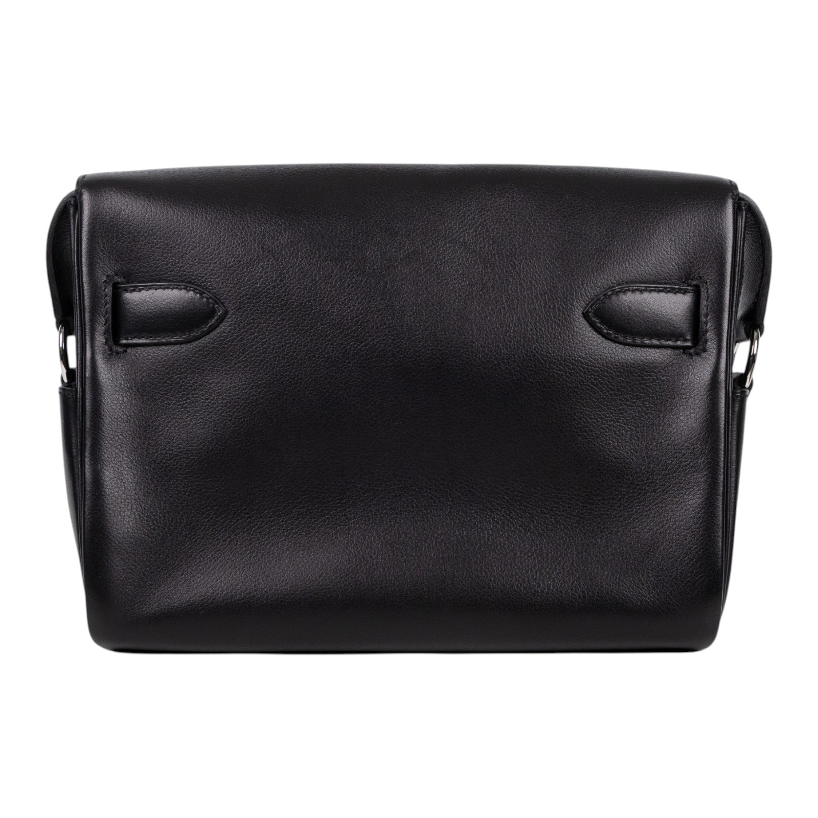 愛馬仕 Hermes Kelly Bag 凱莉包 Messenger PM 手提包 黑色 銀扣 H085009CK89 /W刻  原廠盒子/防塵袋/鎖組