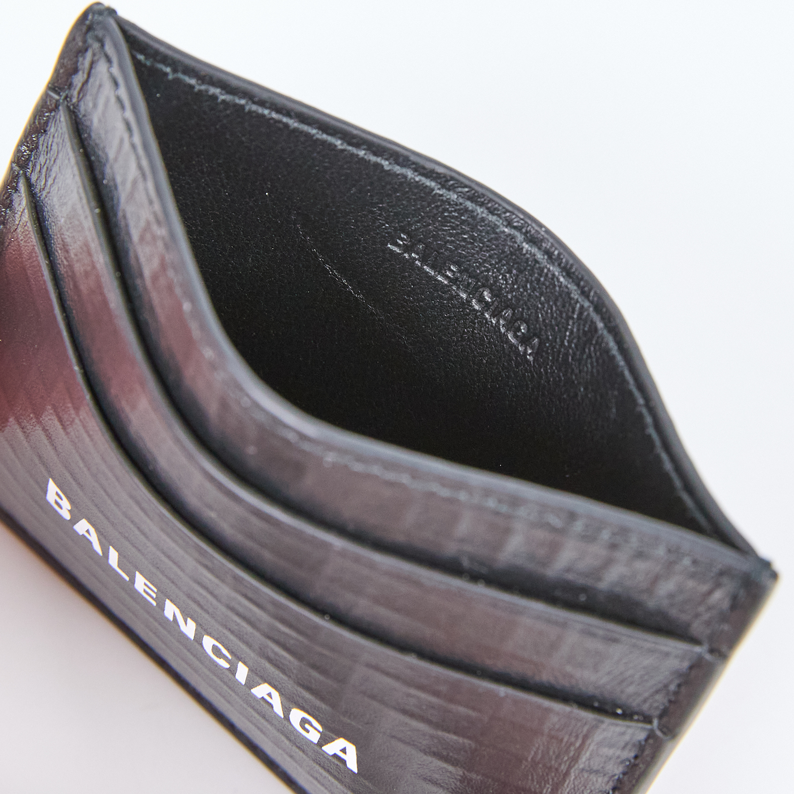 巴黎世家 BALENCIAGA 卡片夾 5943092AAZP 黑格紋卡夾 原廠盒子/防塵袋