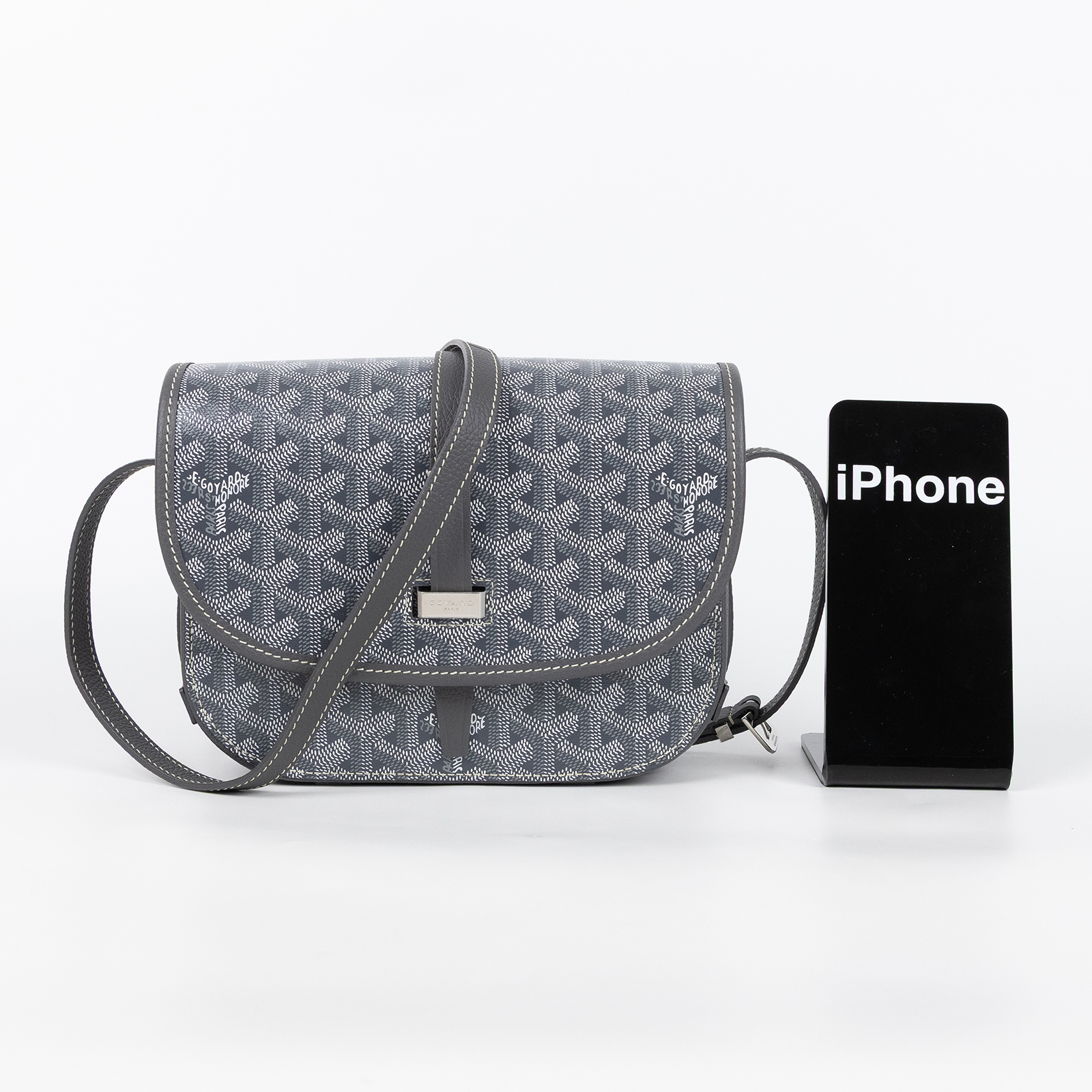 高雅德 GOYARD Belvédère PM 小型 馬鞍包 BELVE3PMLTY 灰BELVEDERE PM 防塵袋