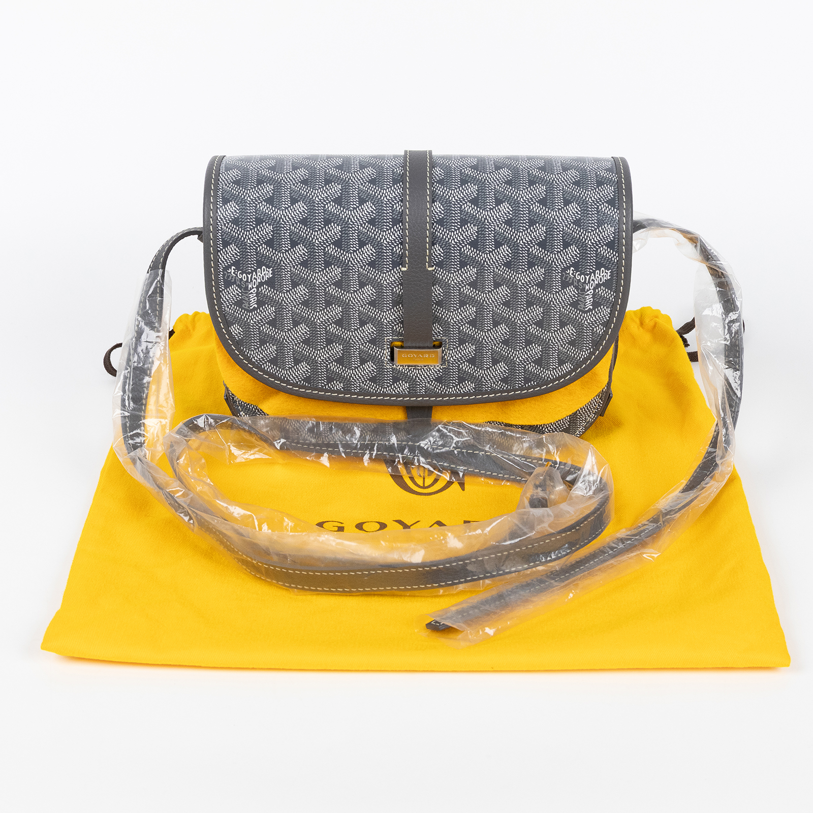 高雅德 GOYARD Belvédère PM 小型 馬鞍包 BELVE3PMLTY 灰BELVEDERE PM 防塵袋