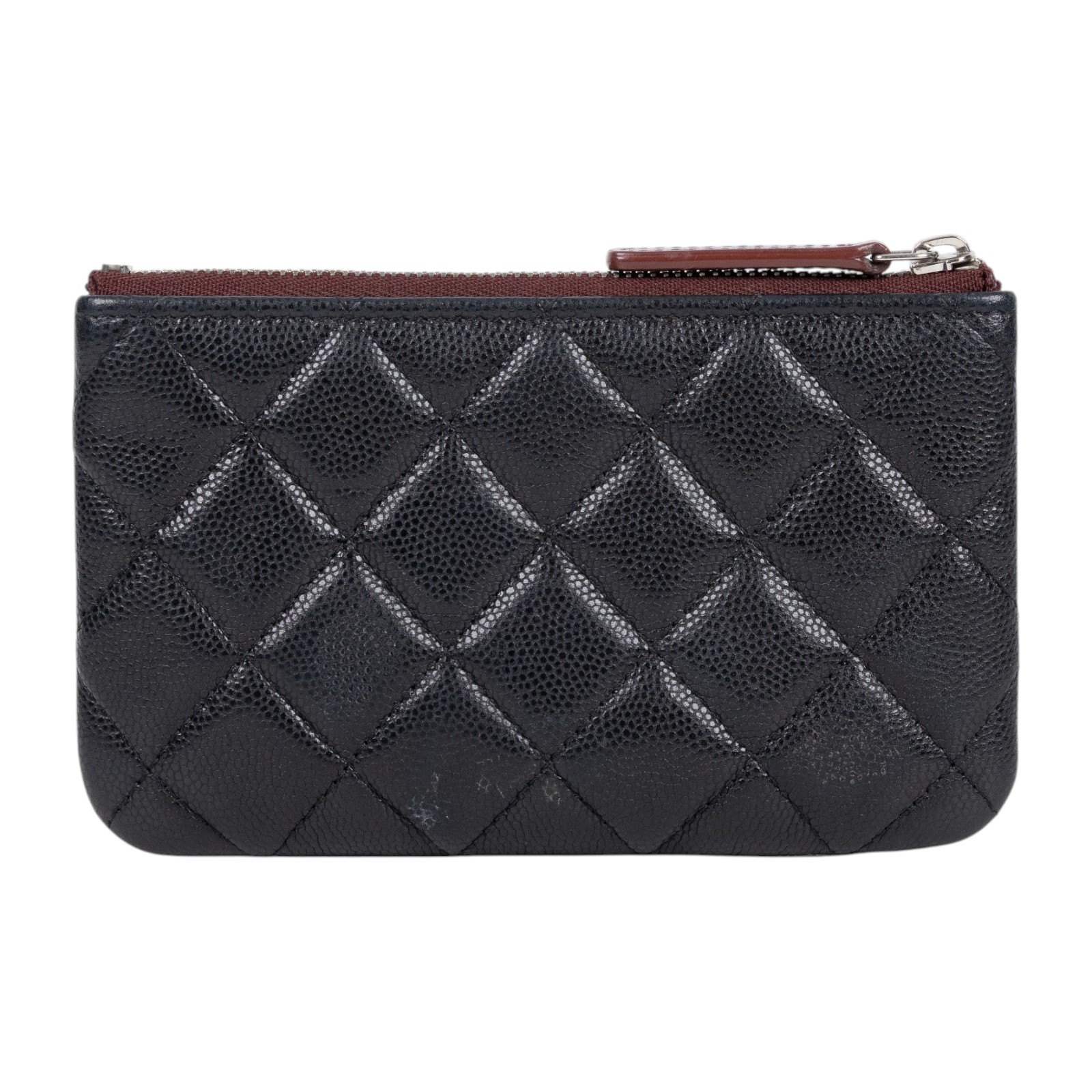 香奈兒 CHANEL 經典 拉鍊 隨身包 小型 AP4020 29開黑銀荔枝拉鍊零錢包 無附屬品
