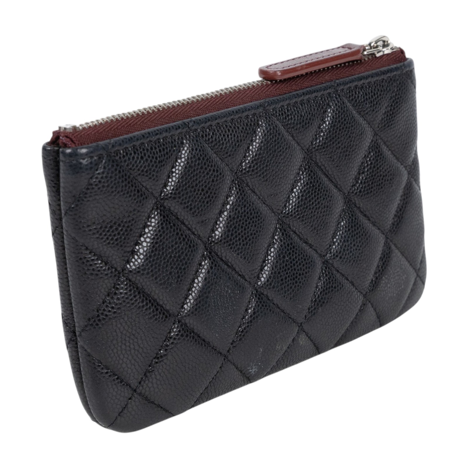 香奈兒 CHANEL 經典 拉鍊 隨身包 小型 AP4020 29開黑銀荔枝拉鍊零錢包 無附屬品