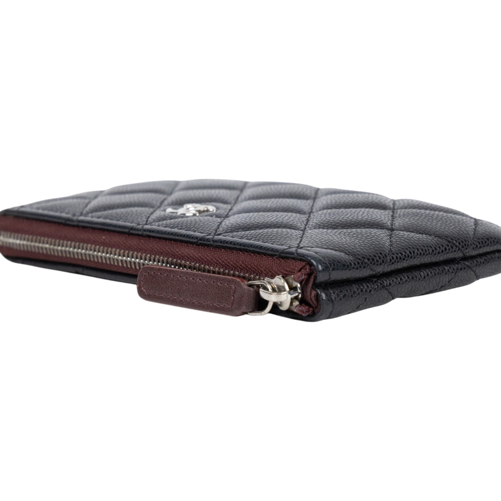 香奈兒 CHANEL 經典 拉鍊 隨身包 小型 AP4020 29開黑銀荔枝拉鍊零錢包 無附屬品