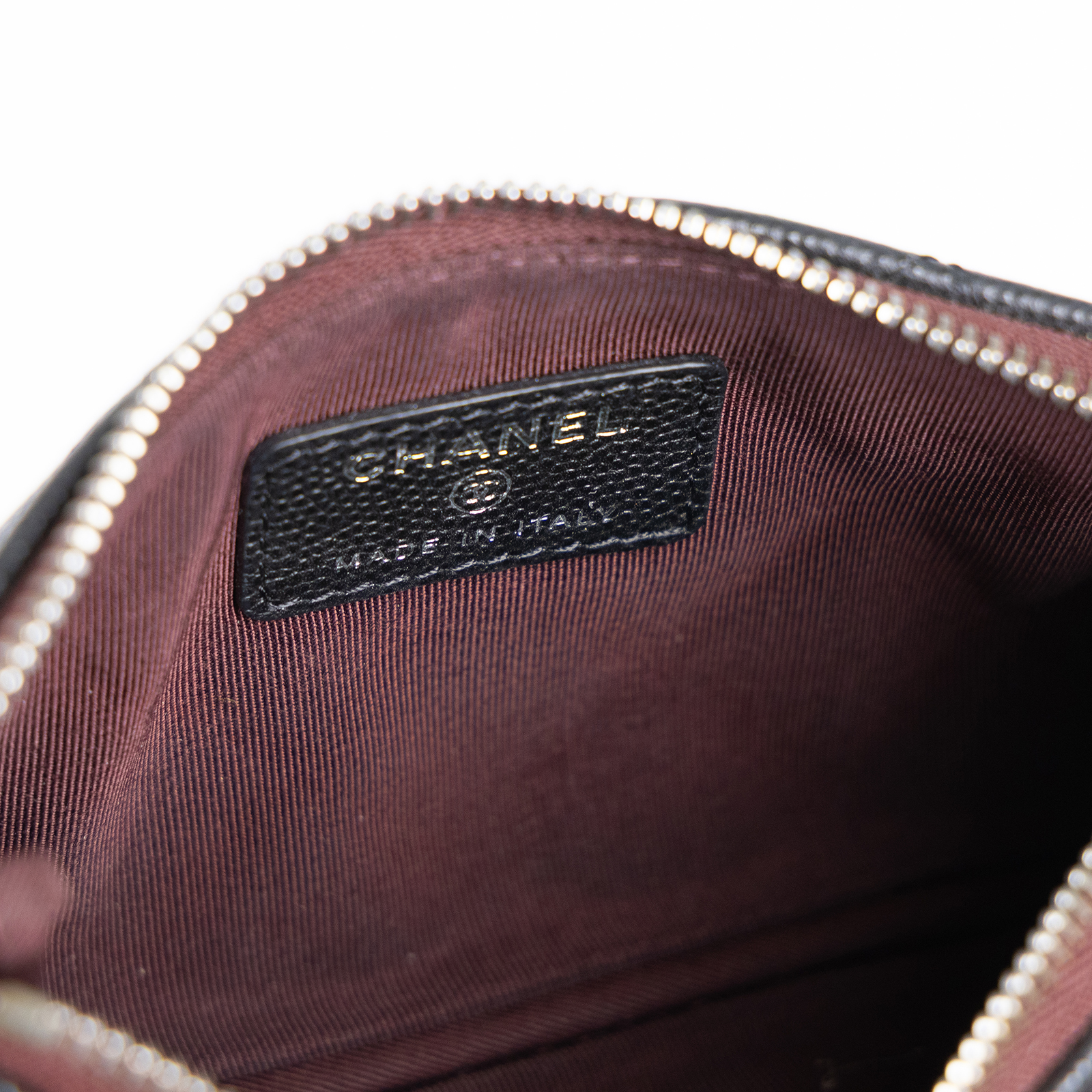 香奈兒 CHANEL 經典 拉鍊 隨身包 小型 AP4020 29開黑銀荔枝拉鍊零錢包 無附屬品