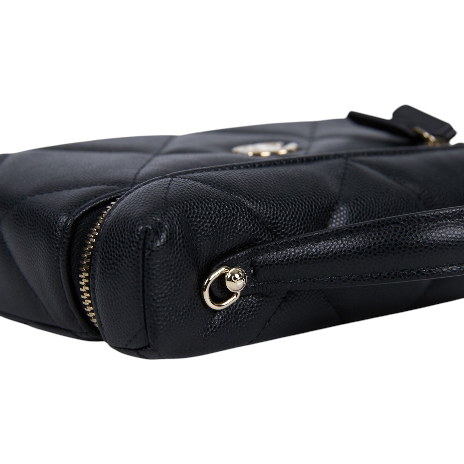 香奈兒 CHANEL CC LOGO 化妝盒 化妝箱 斜背包 手提包 AP4936 B22105 晶片款 黑金荔枝VANITY CASE 原廠盒子/防塵袋/購買證明影本