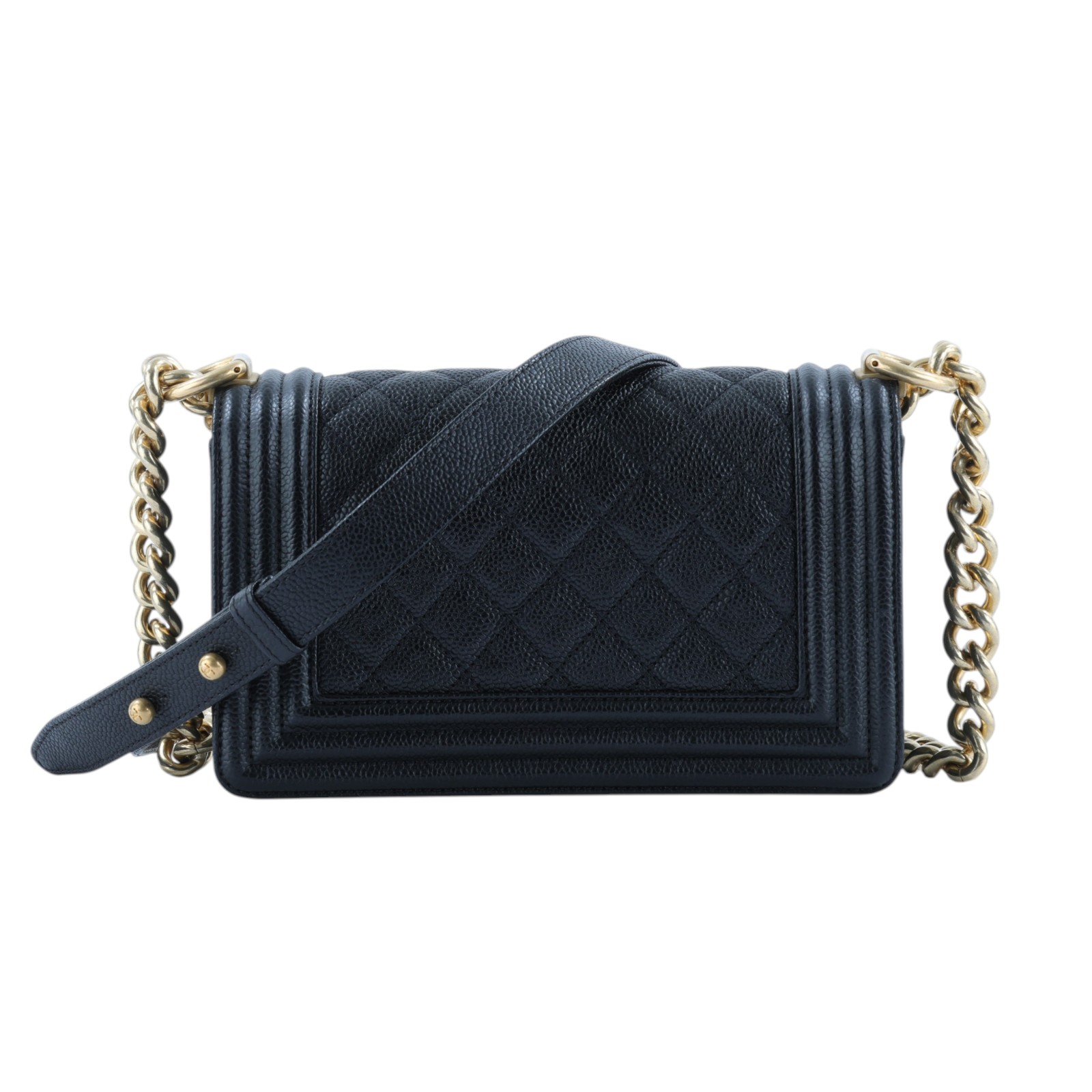 香奈兒 CHANEL Boy 20 小型 口蓋包 A67085 Y61169 23開黑金荔枝BOY20 原廠盒子/保證卡/國外購買證明