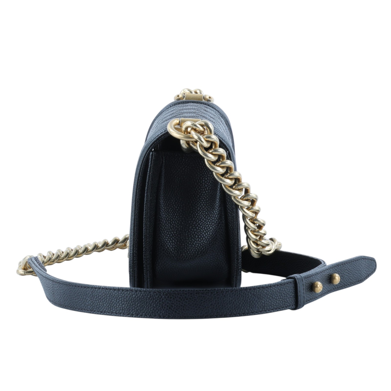 香奈兒 CHANEL Boy 20 小型 口蓋包 A67085 Y61169 23開黑金荔枝BOY20 原廠盒子/保證卡/國外購買證明