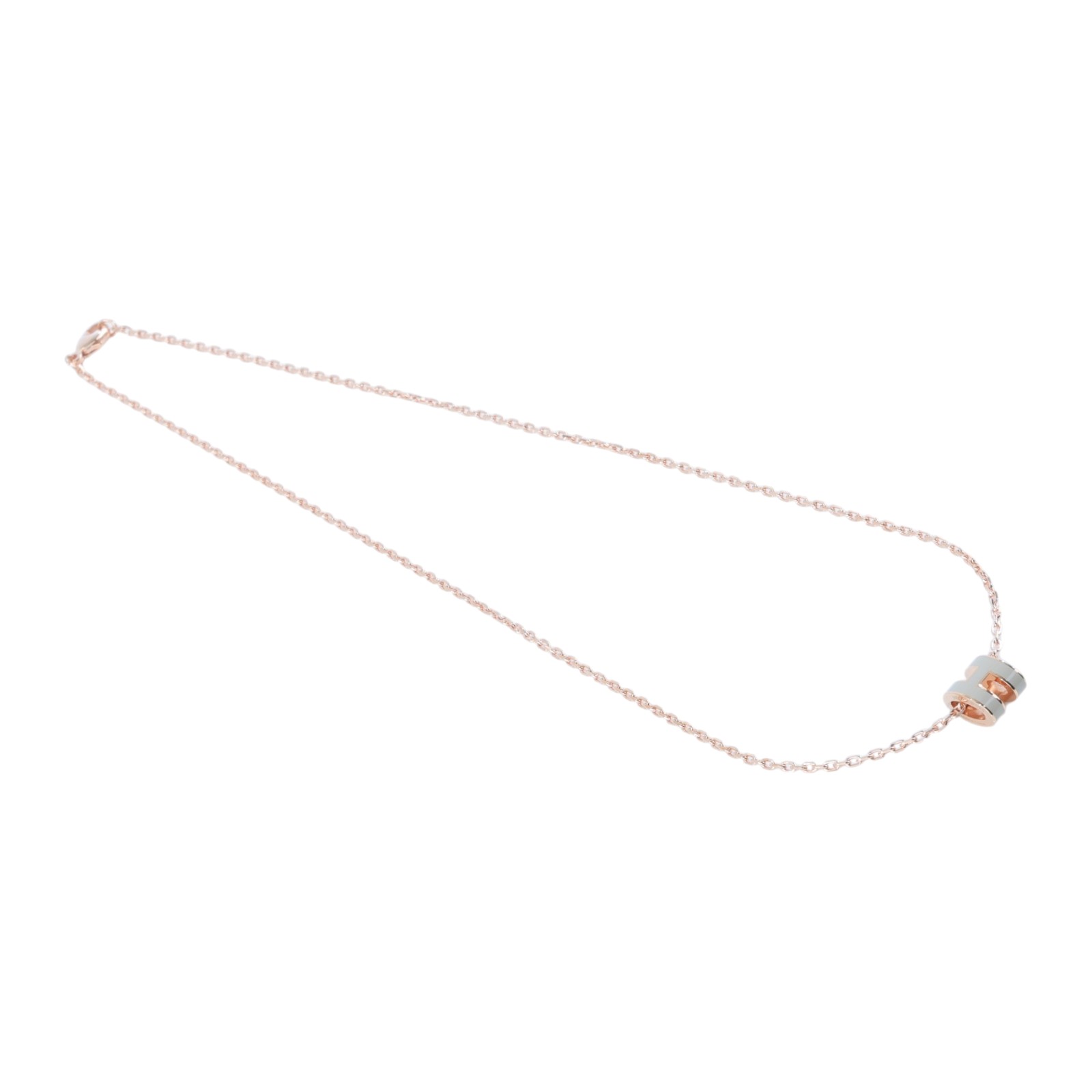 愛馬仕 Hermes Mini Pop H 墜飾 栗子色 H147992FO55  栗子色枚金MINI POP項鍊 防塵袋/原廠盒子
