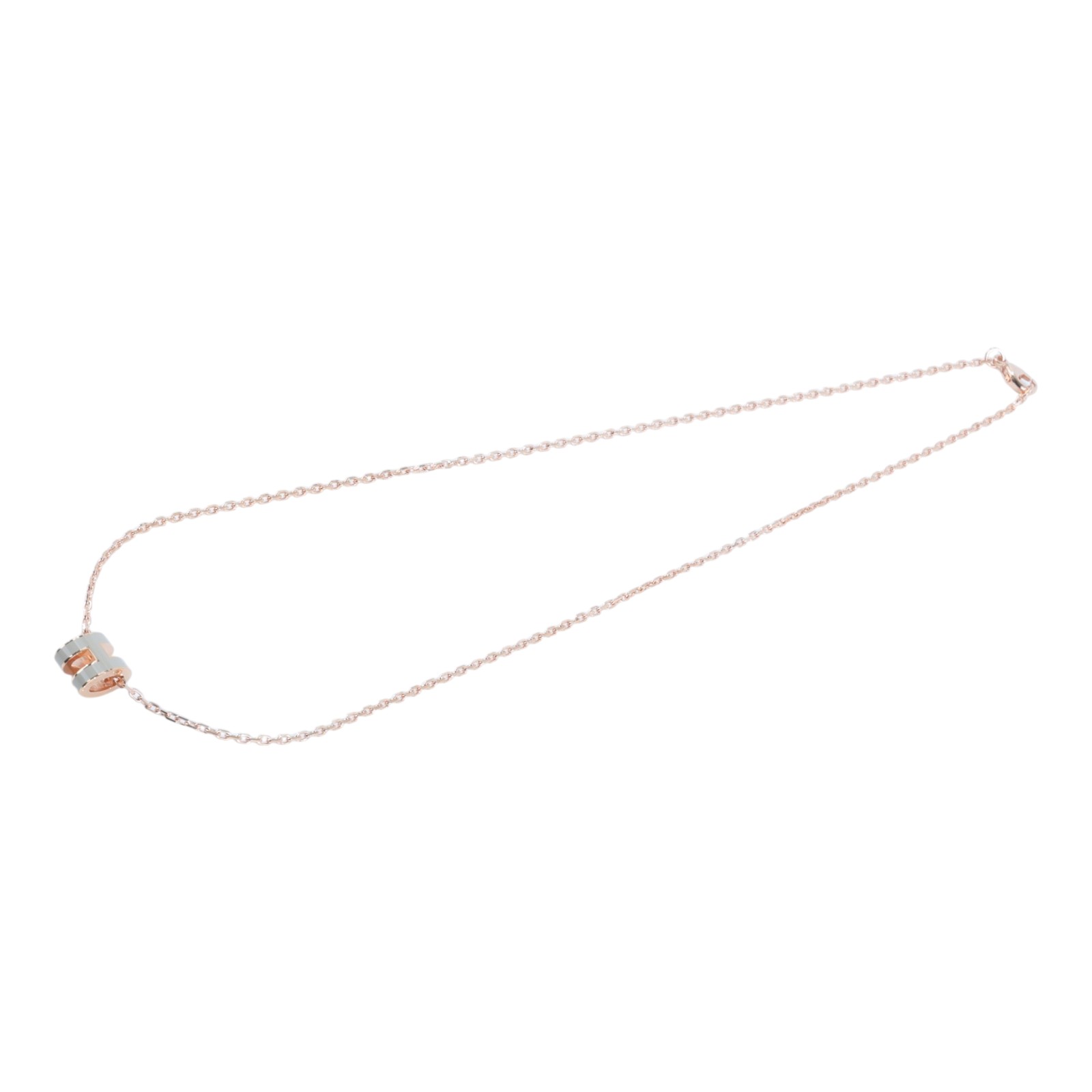 愛馬仕 Hermes Mini Pop H 墜飾 栗子色 H147992FO55  栗子色枚金MINI POP項鍊 防塵袋/原廠盒子