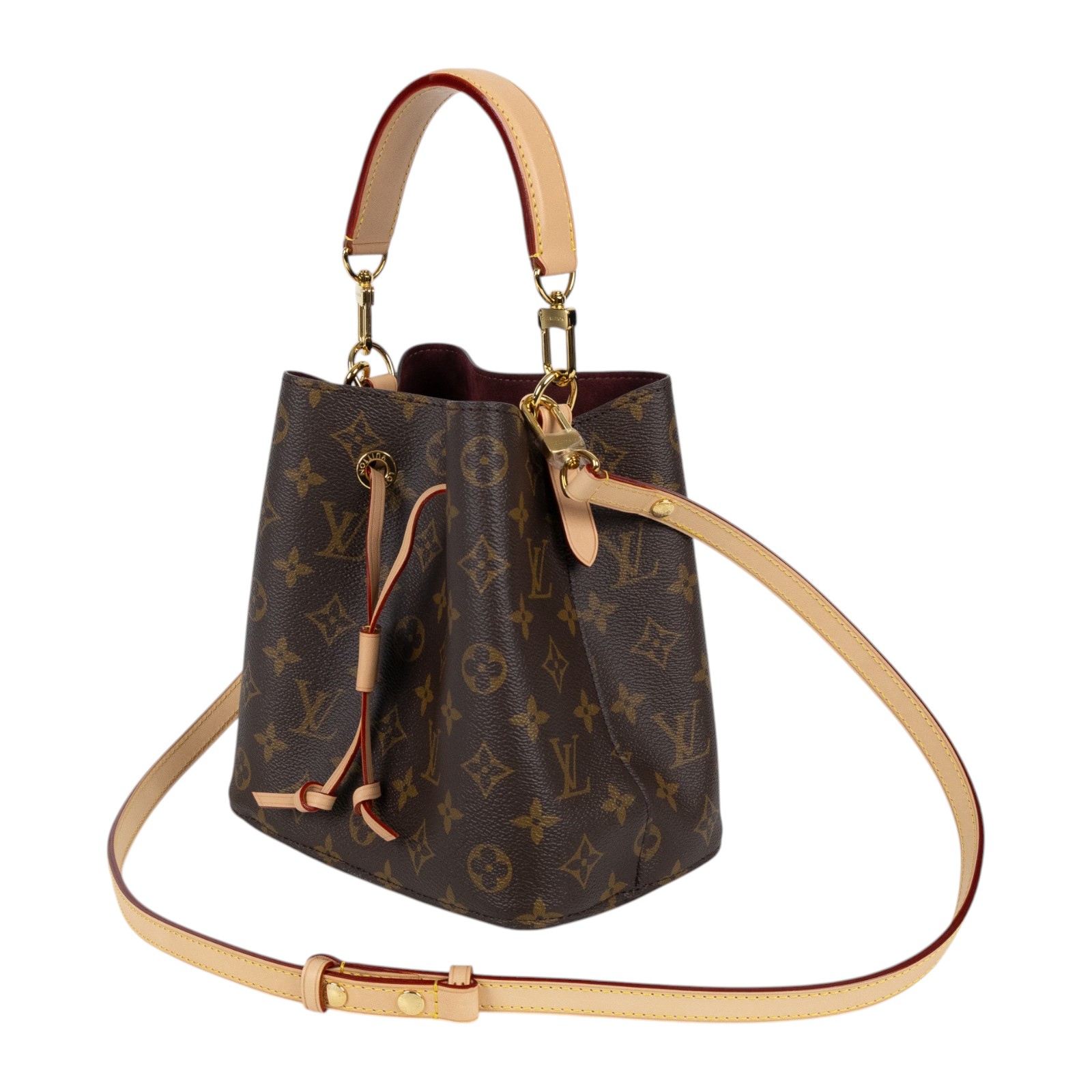 路易威登 LOUIS VUITTON Néonoé BB 經典帆布 束口水桶包 M46581 晶片款 原花Néonoé BB 防塵袋/背帶/手提帶
