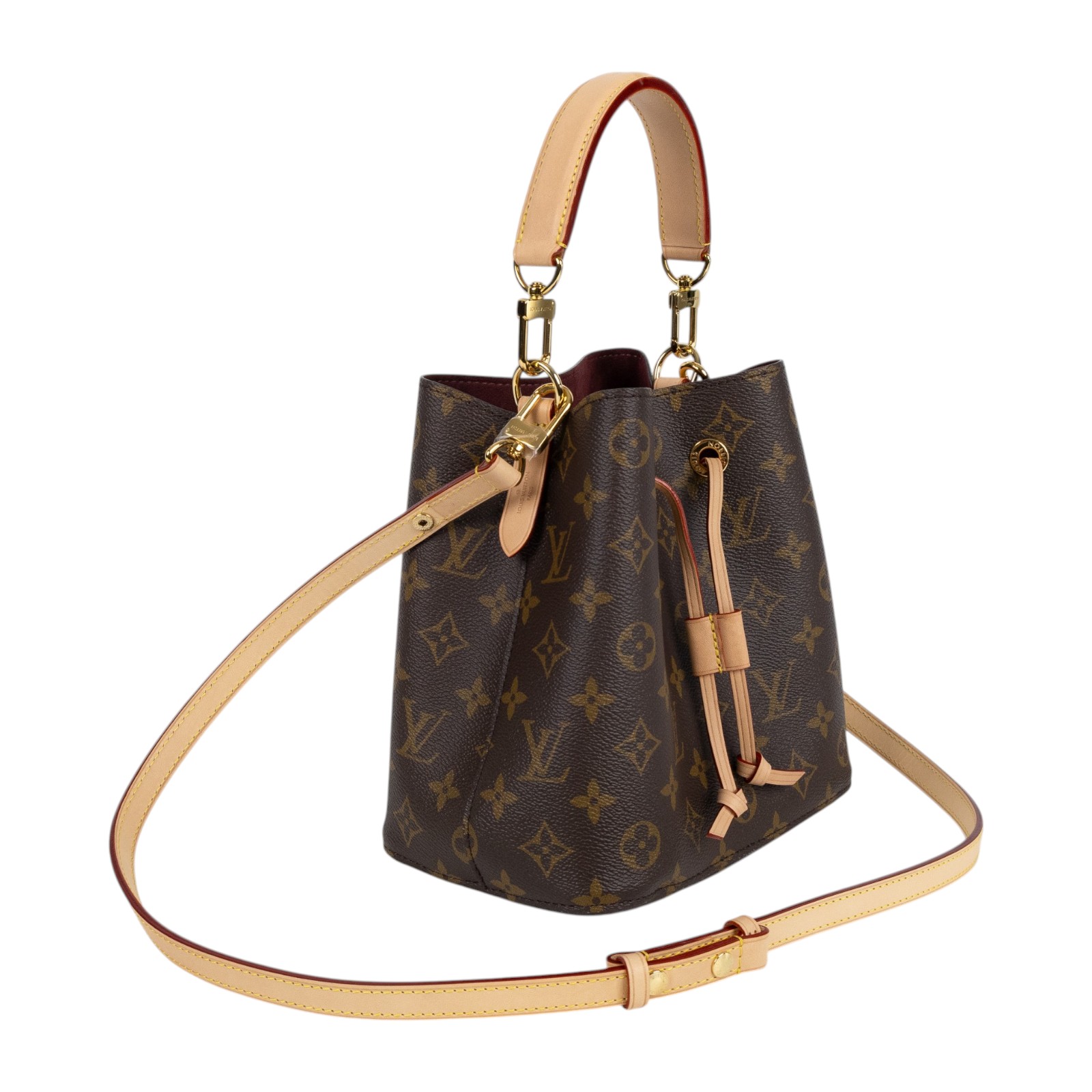 路易威登 LOUIS VUITTON Néonoé BB 經典帆布 束口水桶包 M46581 晶片款 原花Néonoé BB 防塵袋/背帶/手提帶