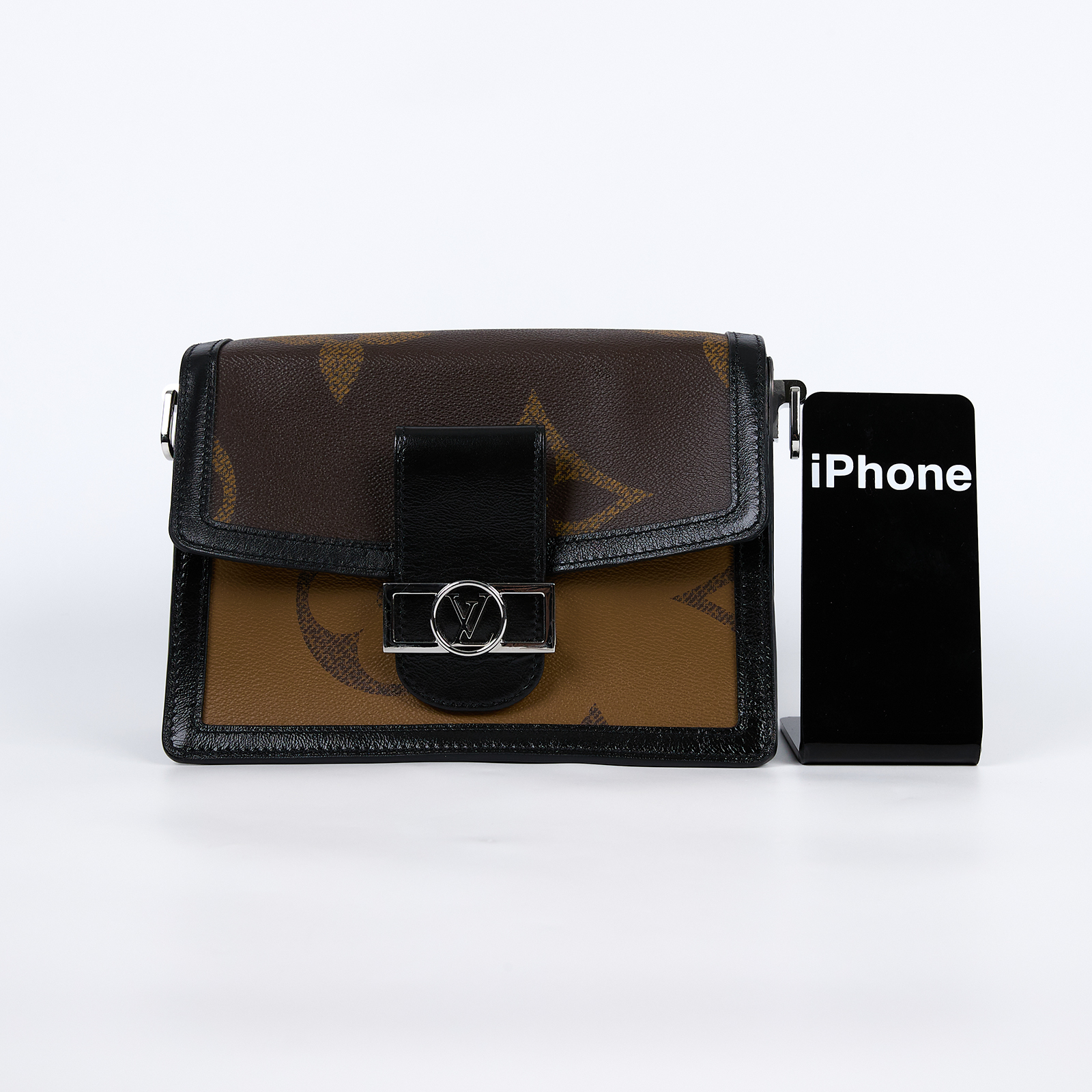 路易威登 LOUIS VUITTON DAUPHINE MM 肩背包 M44599 黑邊大原花DAUPHINE MM 防塵袋/原廠盒子/背帶2