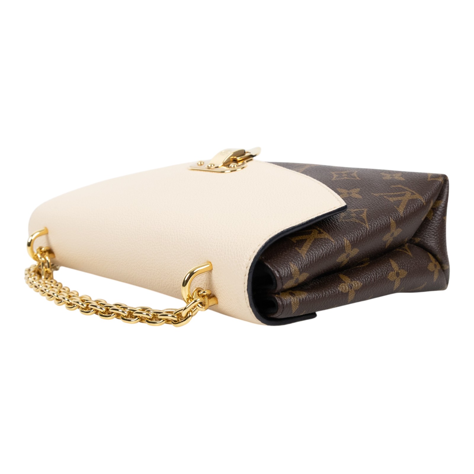 路易威登 LOUIS VUITTON Saint Placide 肩背包 斜背包 M43584 原花奶油白Sanit Placide掀蓋練包 防塵袋