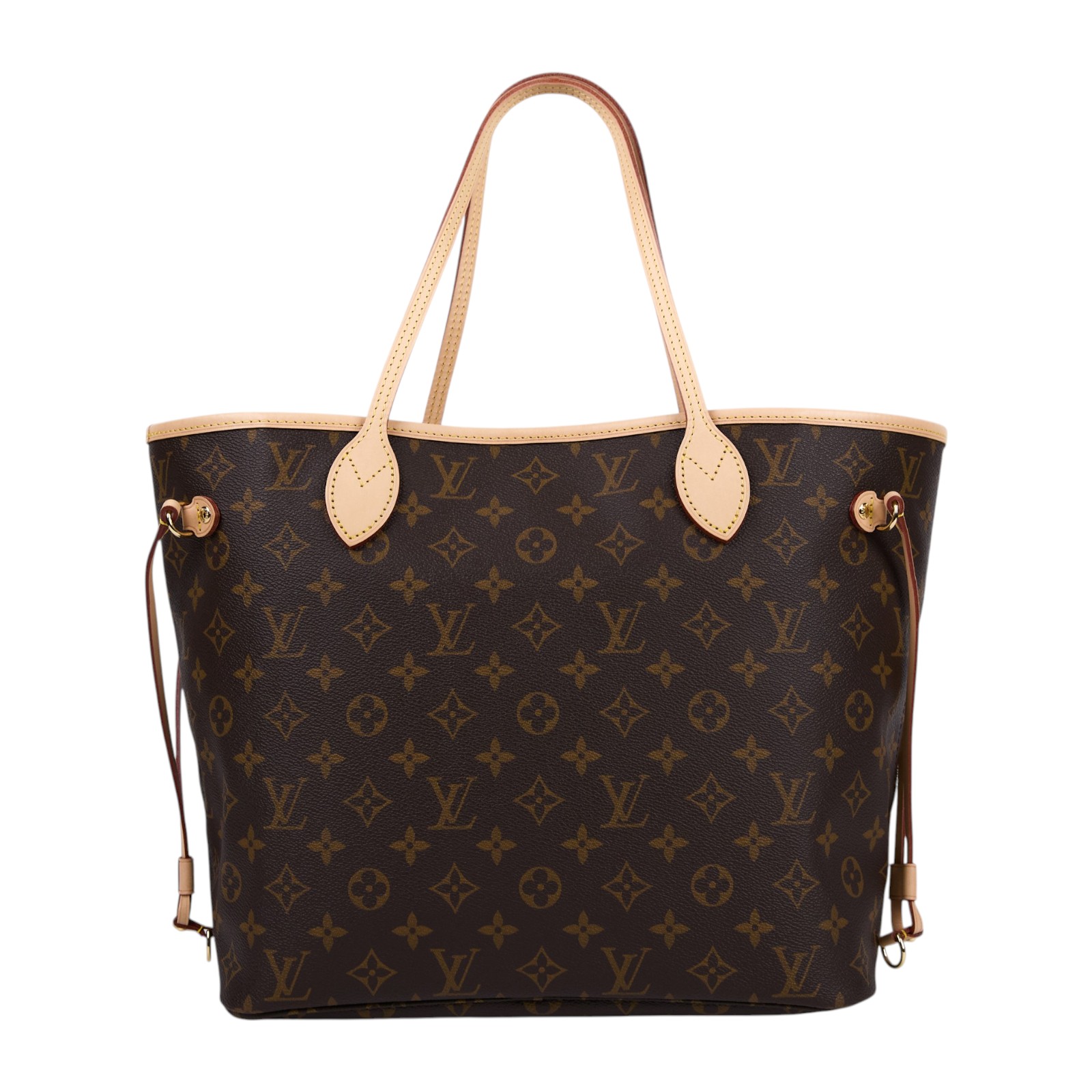 路易威登 LOUIS VUITTON Neverfull MM  經典帆布 肩背 購物袋 紅玫米黃雙色內襯 M46975 晶片款  原廠盒子/防塵袋/內袋/購買證明