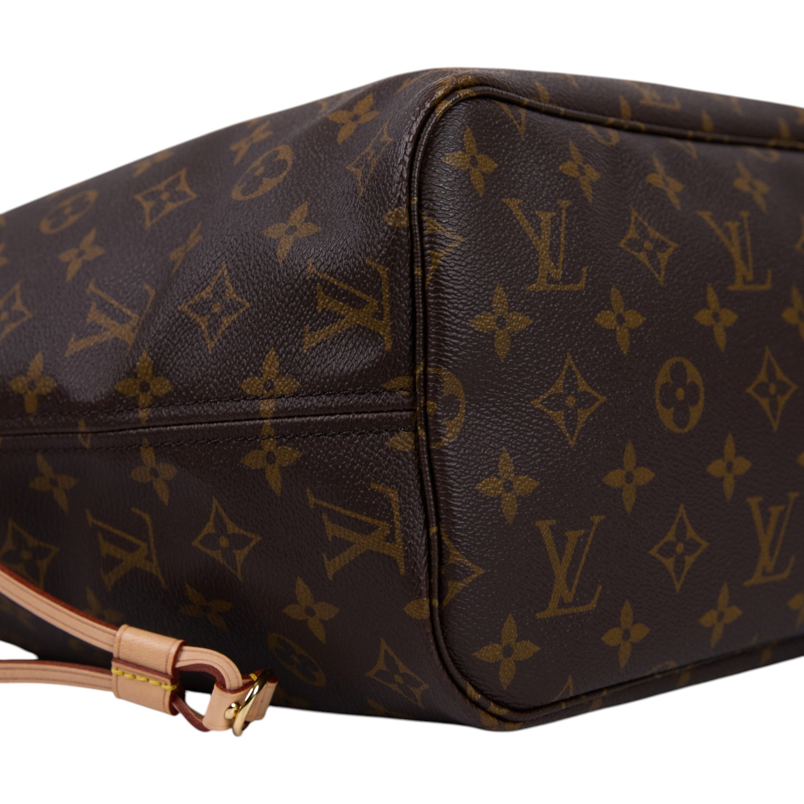 路易威登 LOUIS VUITTON Neverfull MM  經典帆布 肩背 購物袋 紅玫米黃雙色內襯 M46975 晶片款  原廠盒子/防塵袋/內袋/購買證明