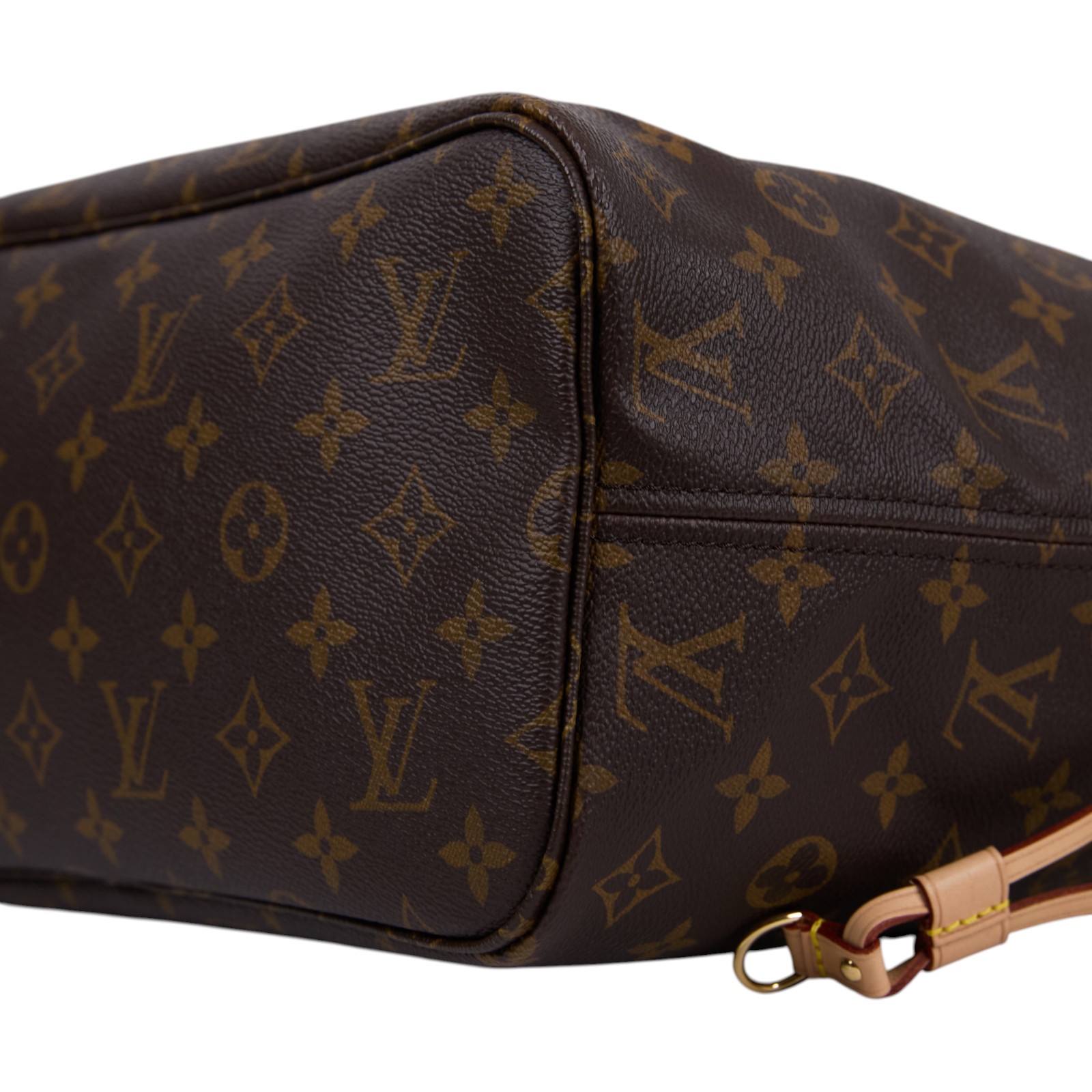 路易威登 LOUIS VUITTON Neverfull MM  經典帆布 肩背 購物袋 紅玫米黃雙色內襯 M46975 晶片款  原廠盒子/防塵袋/內袋/購買證明