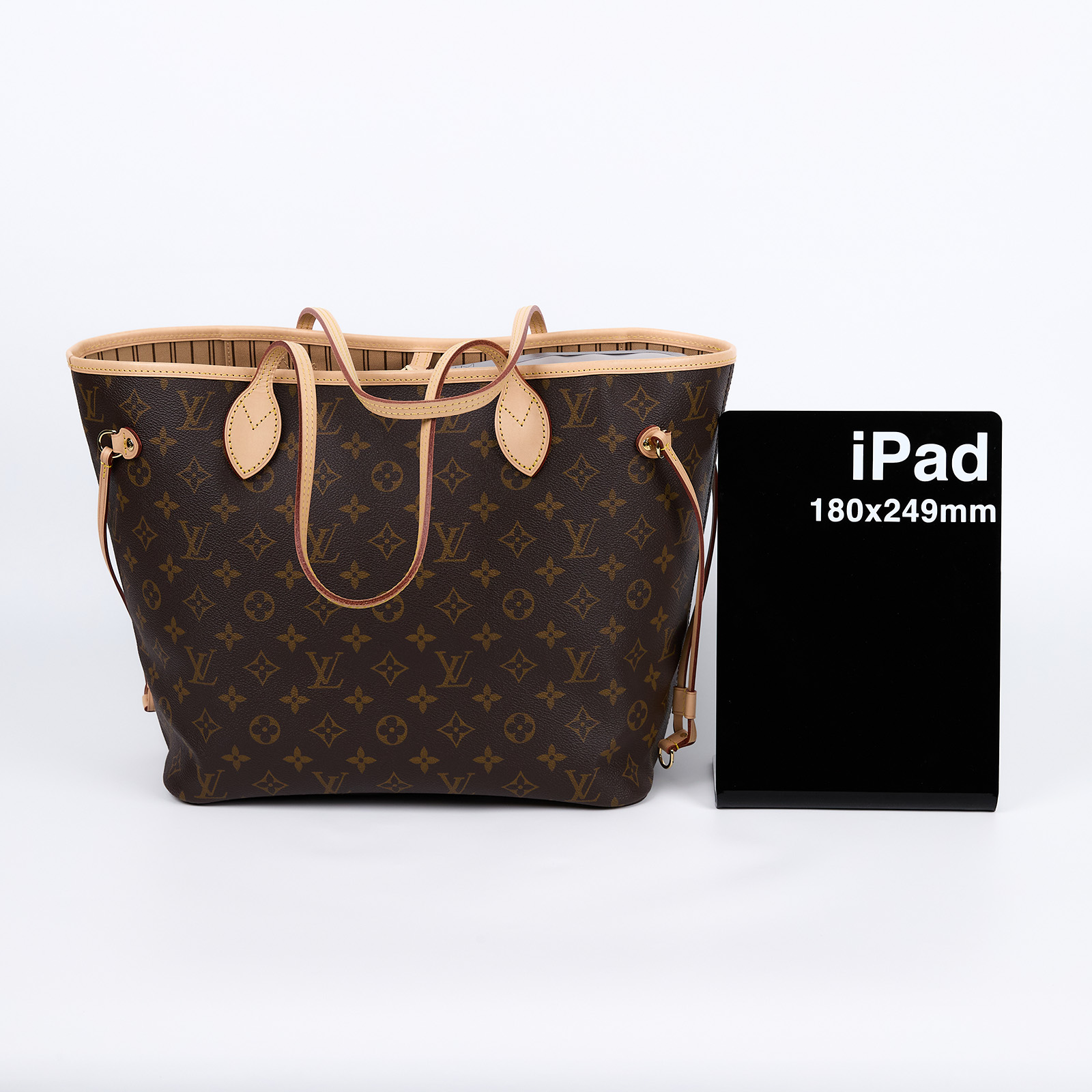 路易威登 LOUIS VUITTON Neverfull MM  經典帆布 肩背 購物袋 紅玫米黃雙色內襯 M46975 晶片款  原廠盒子/防塵袋/內袋/購買證明