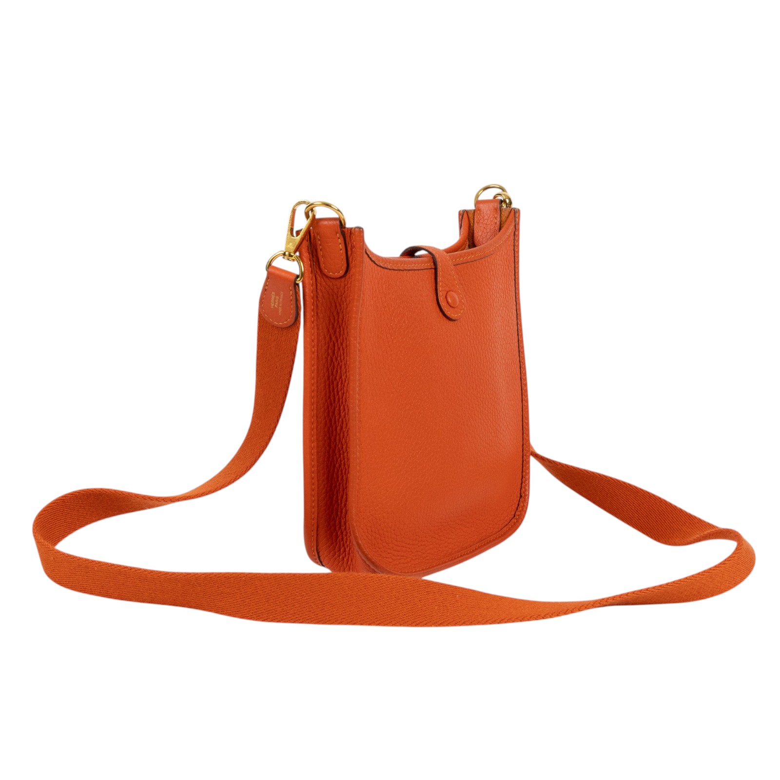 愛馬仕 Hermes Evelyne Bag Mini 伊芙琳包 Evelyne 16 EV16 Z 1G 012 AU Z刻橘色EVELYNE MINI 背帶