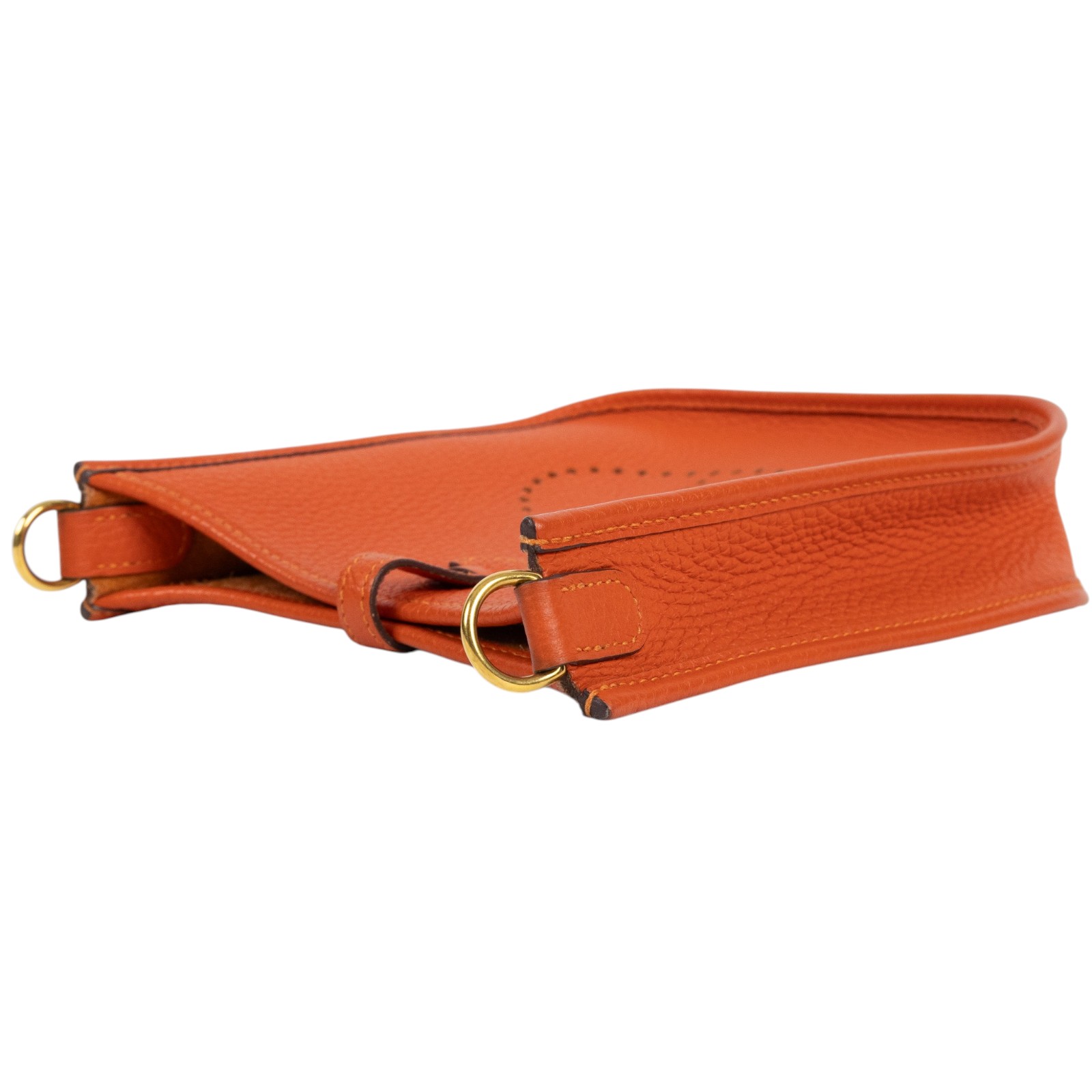 愛馬仕 Hermes Evelyne Bag Mini 伊芙琳包 Evelyne 16 EV16 Z 1G 012 AU Z刻橘色EVELYNE MINI 背帶
