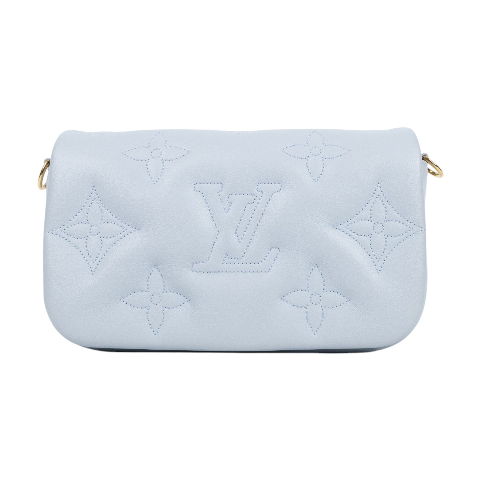 路易威登 LOUIS VUITTON Wallet on Strap Bubblegram 肩背包 斜背包 手拿包 M81399 晶片款  原廠盒子/防塵袋/背帶/鍊帶