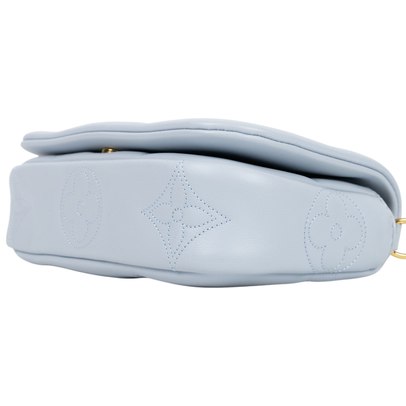路易威登 LOUIS VUITTON Wallet on Strap Bubblegram 肩背包 斜背包 手拿包 M81399 晶片款  原廠盒子/防塵袋/背帶/鍊帶