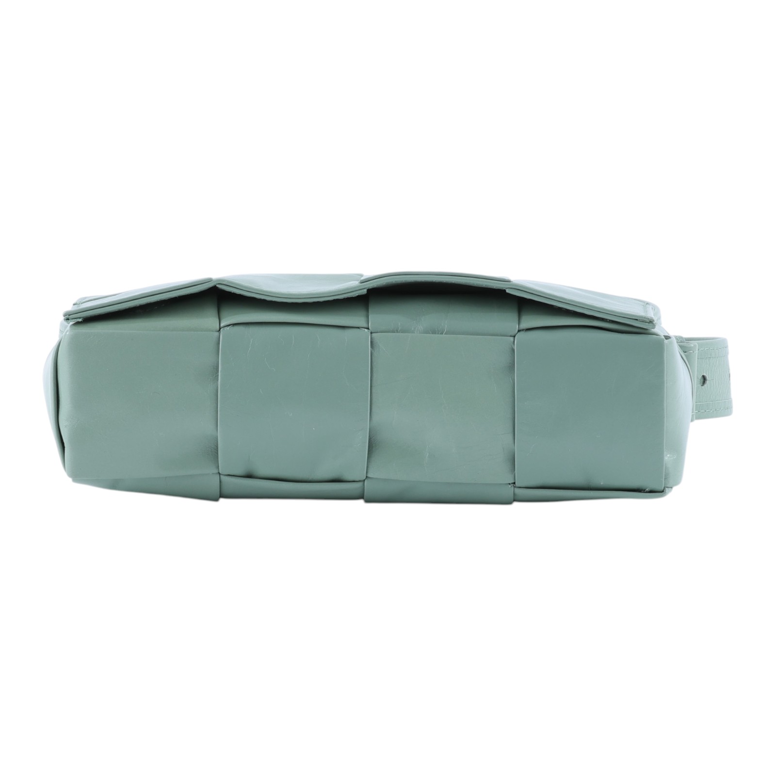 寶緹嘉 BOTTEGA VENETA Cassette 方形編織 腰包  淺綠CASSETTE 4X2 防塵袋
