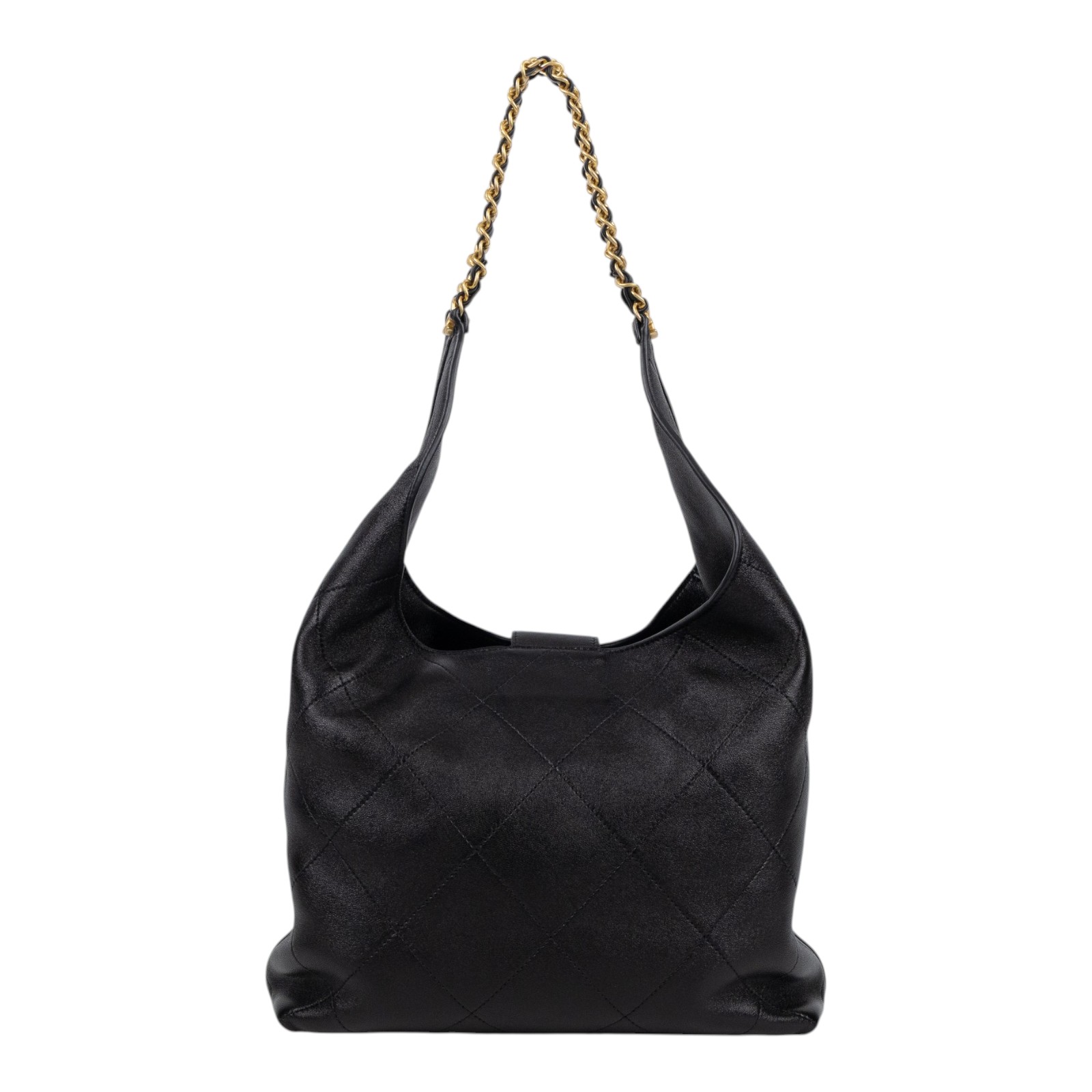 香奈兒 CHANEL Hobo 流浪包 肩背包 腋下包 AS5425 晶片款 黑羊金釦Hobo肩背包 防塵袋