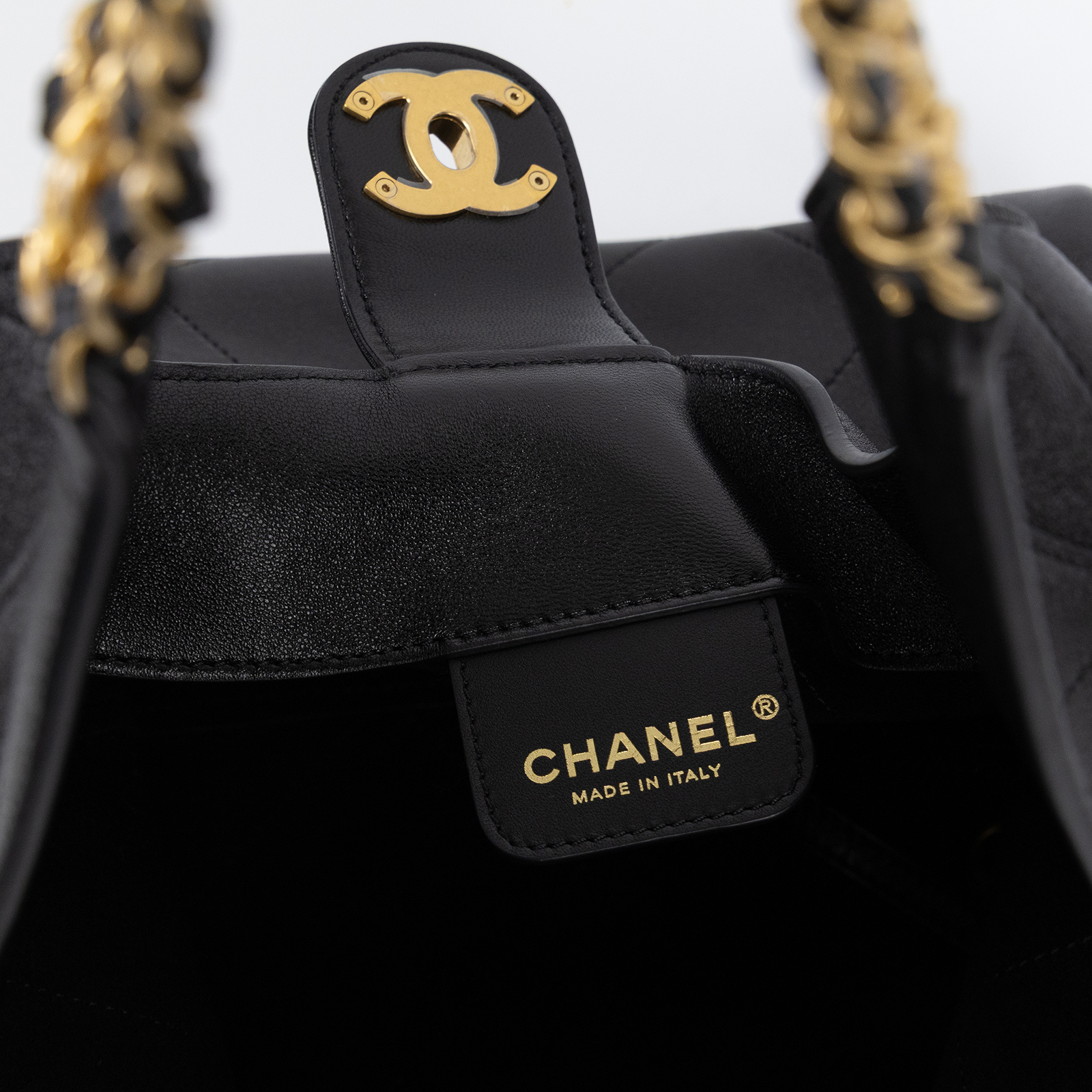 香奈兒 CHANEL Hobo 流浪包 肩背包 腋下包 AS5425 晶片款 黑羊金釦Hobo肩背包 防塵袋