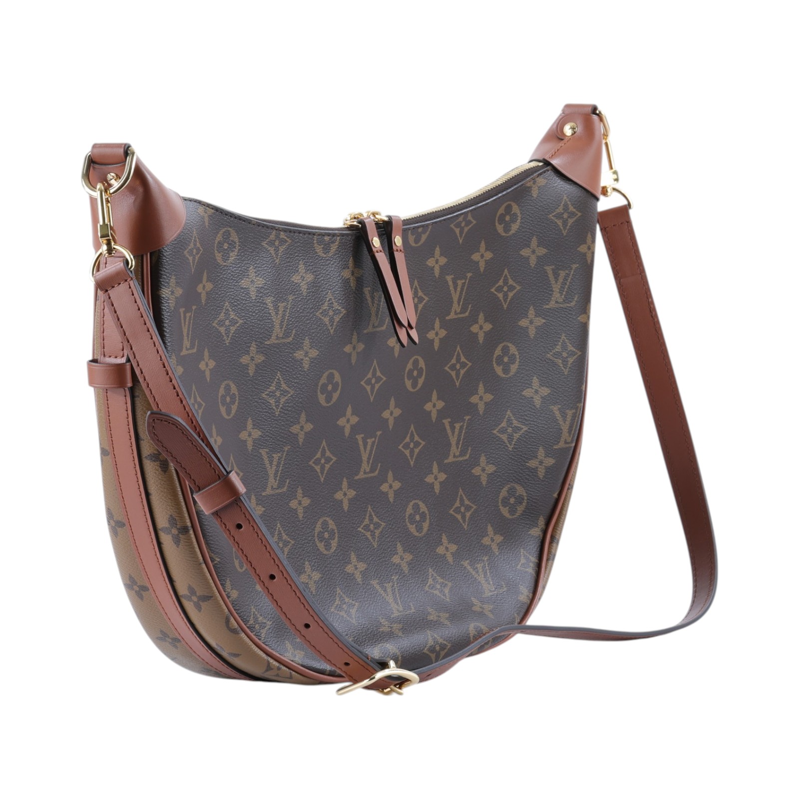 路易威登 LOUIS VUITTON Loop Hobo 經典帆布 半月包 單肩包 M46311 晶片款 原花LOOP HOBO 防塵袋/內袋/背帶2