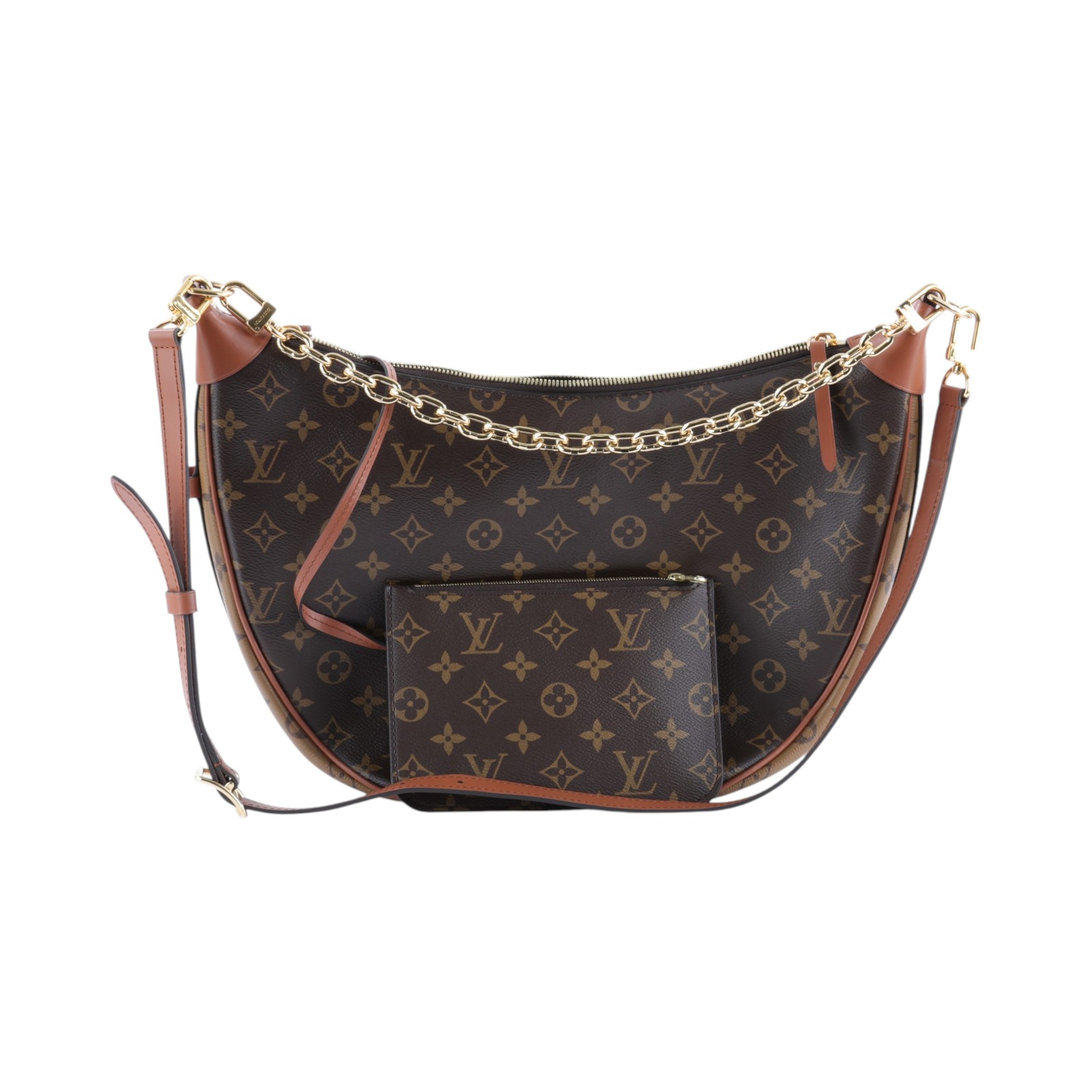 路易威登 LOUIS VUITTON Loop Hobo 經典帆布 半月包 單肩包 M46311 晶片款 原花LOOP HOBO 防塵袋/內袋/背帶2