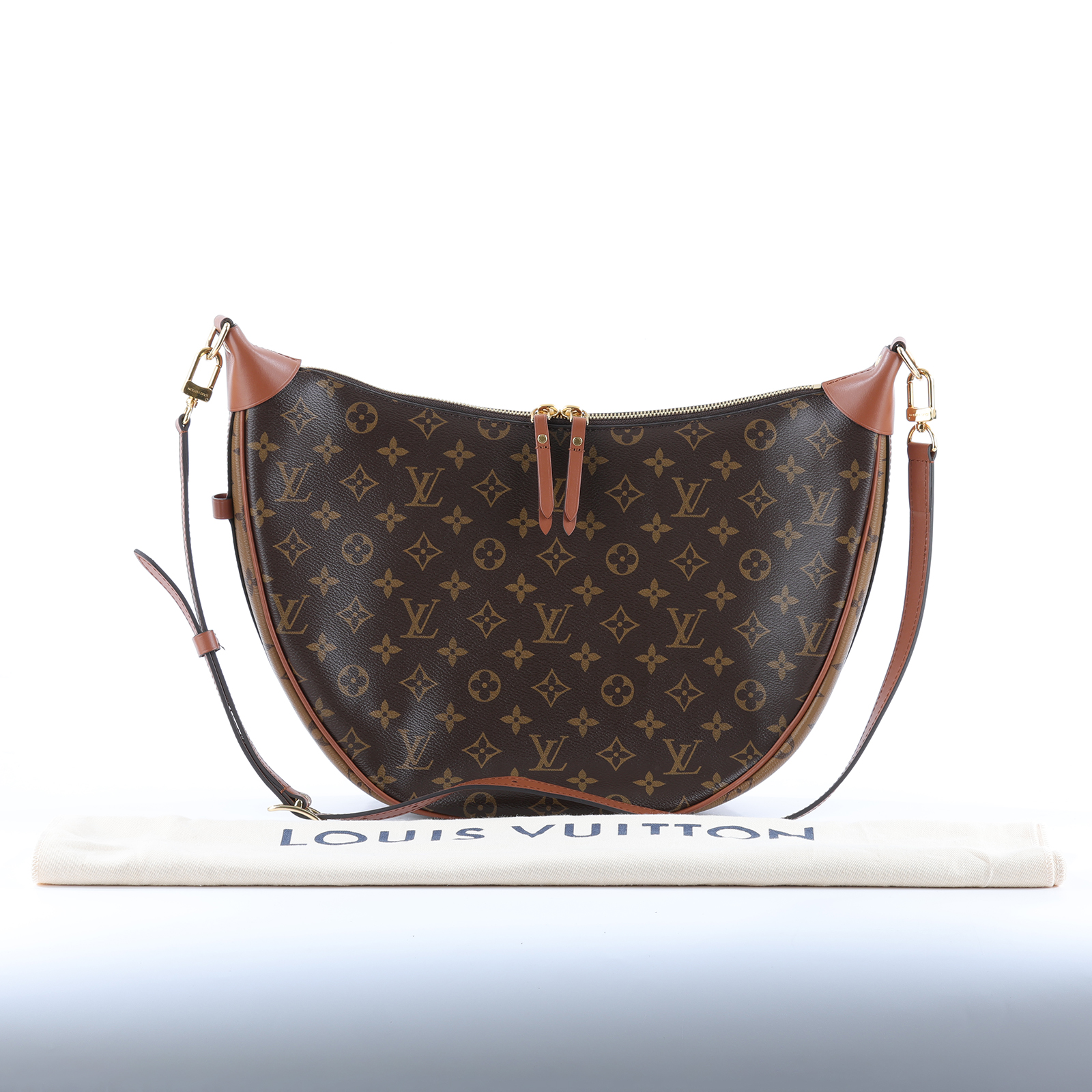 路易威登 LOUIS VUITTON Loop Hobo 經典帆布 半月包 單肩包 M46311 晶片款 原花LOOP HOBO 防塵袋/內袋/背帶2