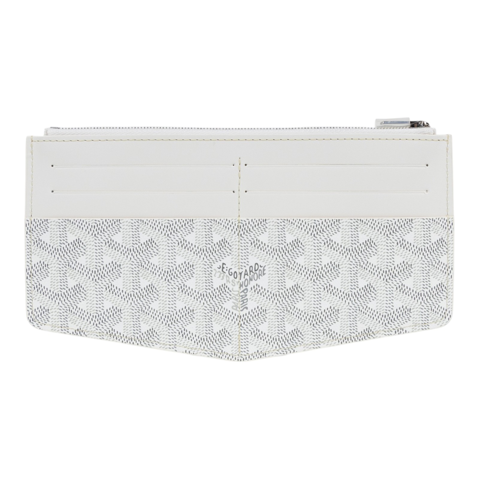 高雅德 GOYARD Insert Louise 卡片夾 INSLOUMMLTY 白Insert Louise 拉鍊卡包 原廠盒子