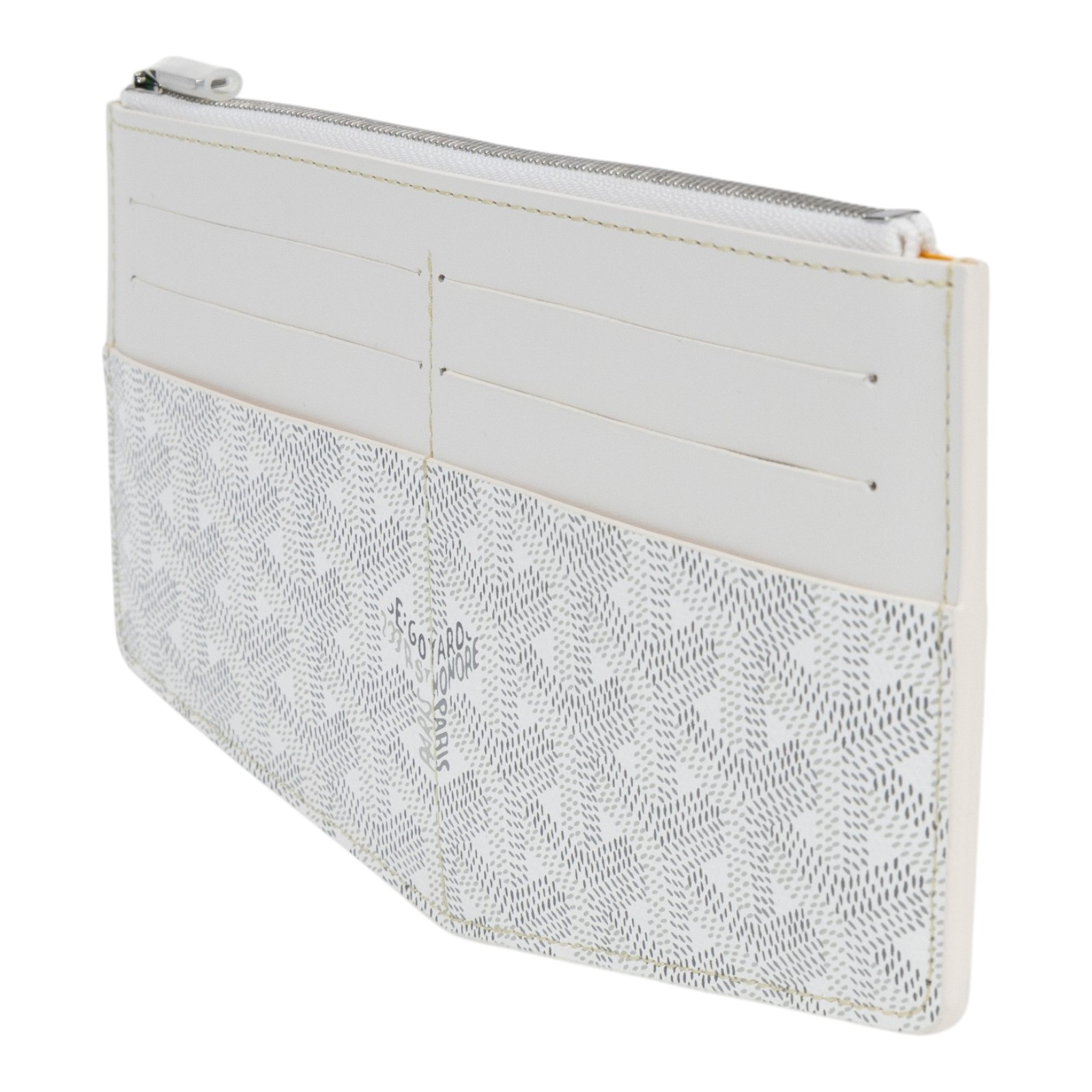 高雅德 GOYARD Insert Louise 卡片夾 INSLOUMMLTY 白Insert Louise 拉鍊卡包 原廠盒子