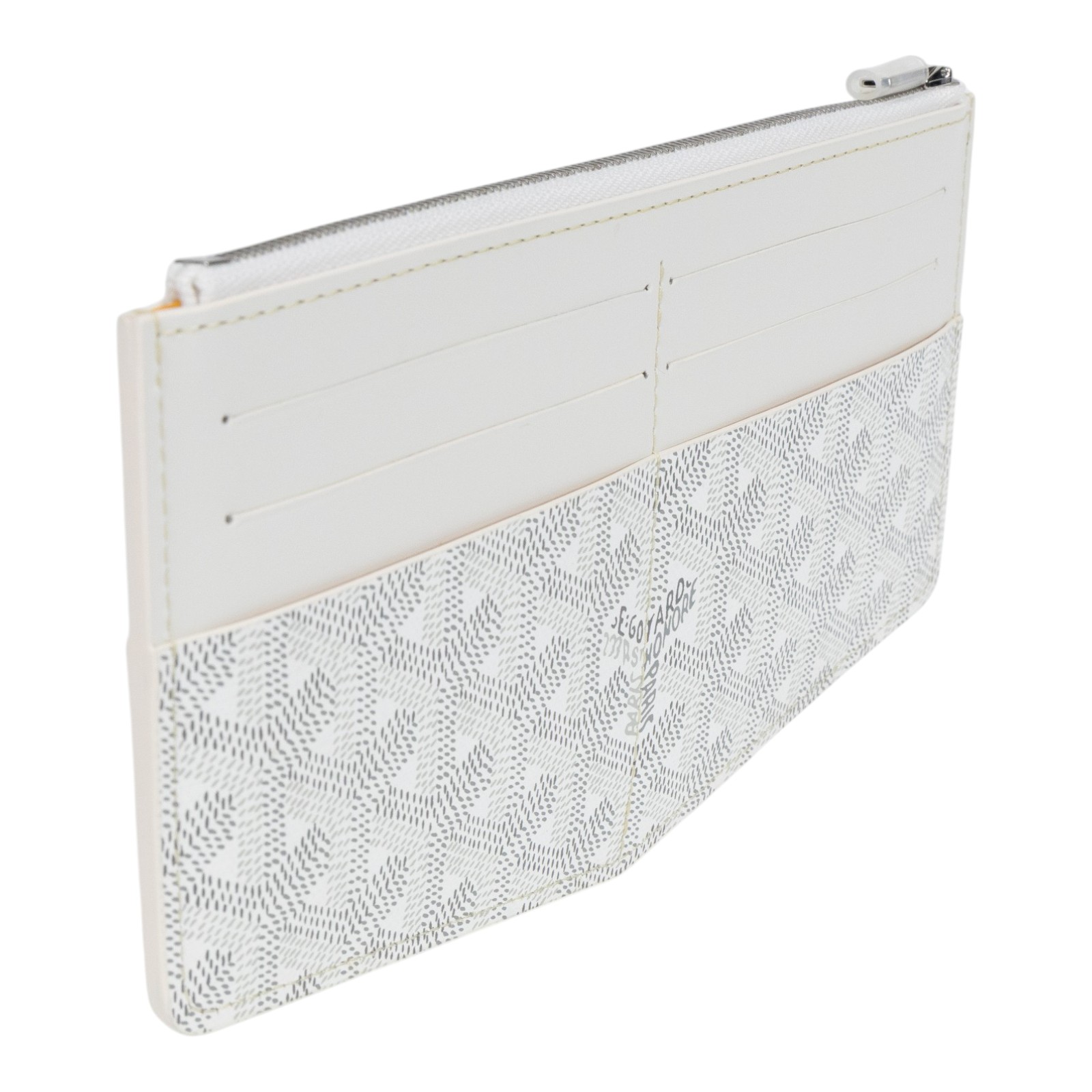 高雅德 GOYARD Insert Louise 卡片夾 INSLOUMMLTY 白Insert Louise 拉鍊卡包 原廠盒子