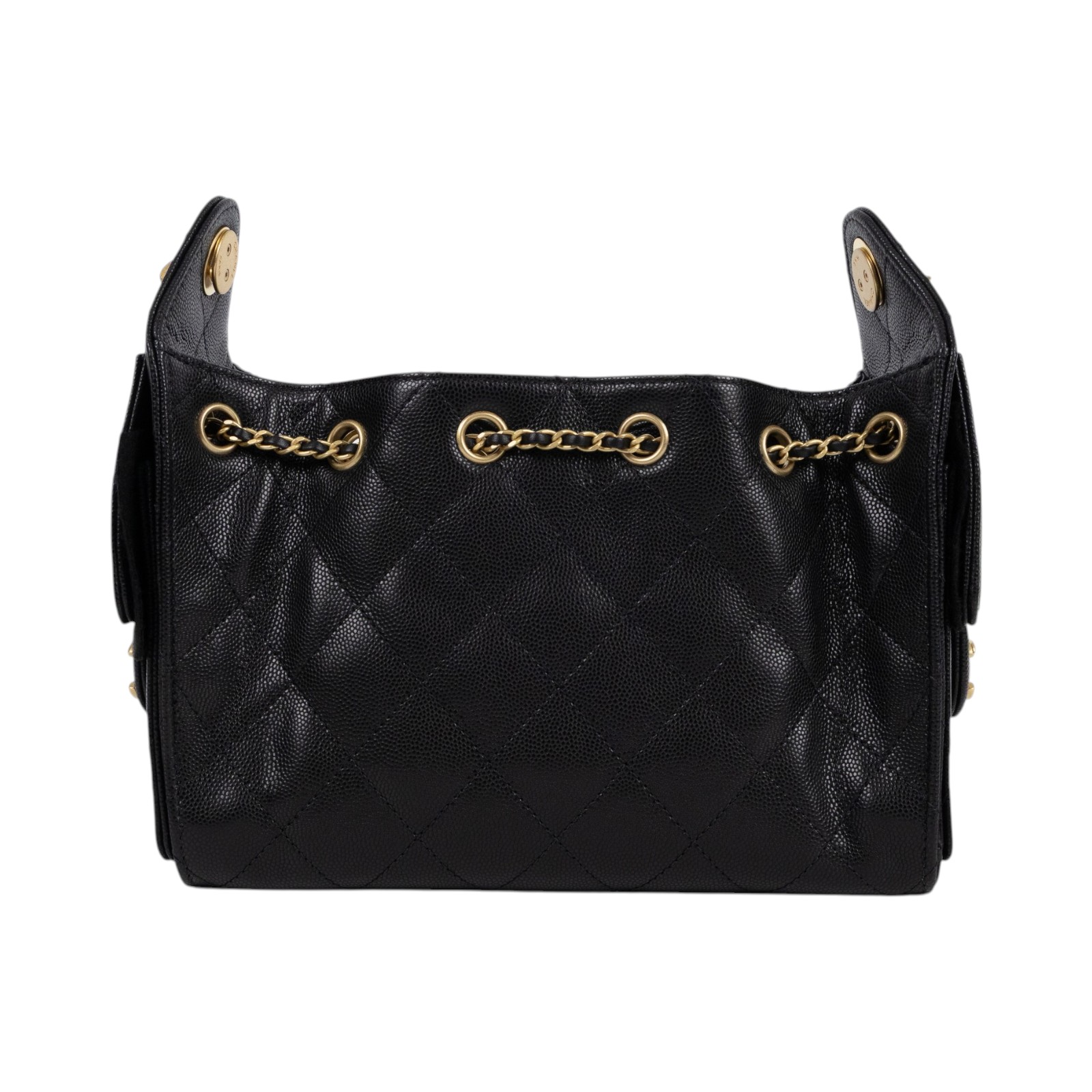 香奈兒 CHANEL 25 迷你包 AS5631 晶片款 黑金荔枝25包 MINI 原廠盒子/防塵袋