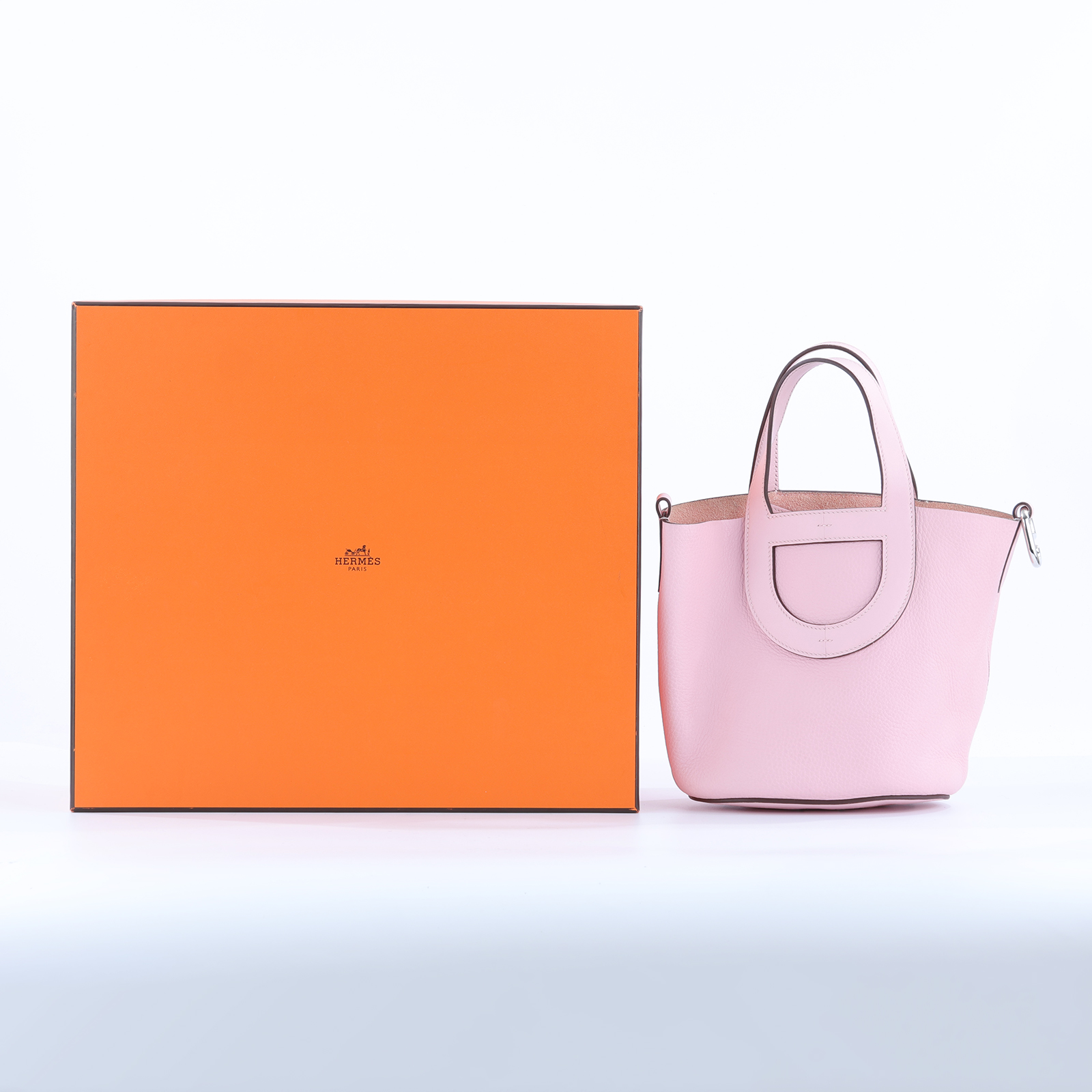 愛馬仕 Hermes In The Loop 18  豬鼻 菜籃子包 ITL18 W AM 001 UH 櫻花粉IN THE LOOP 18 原廠盒子