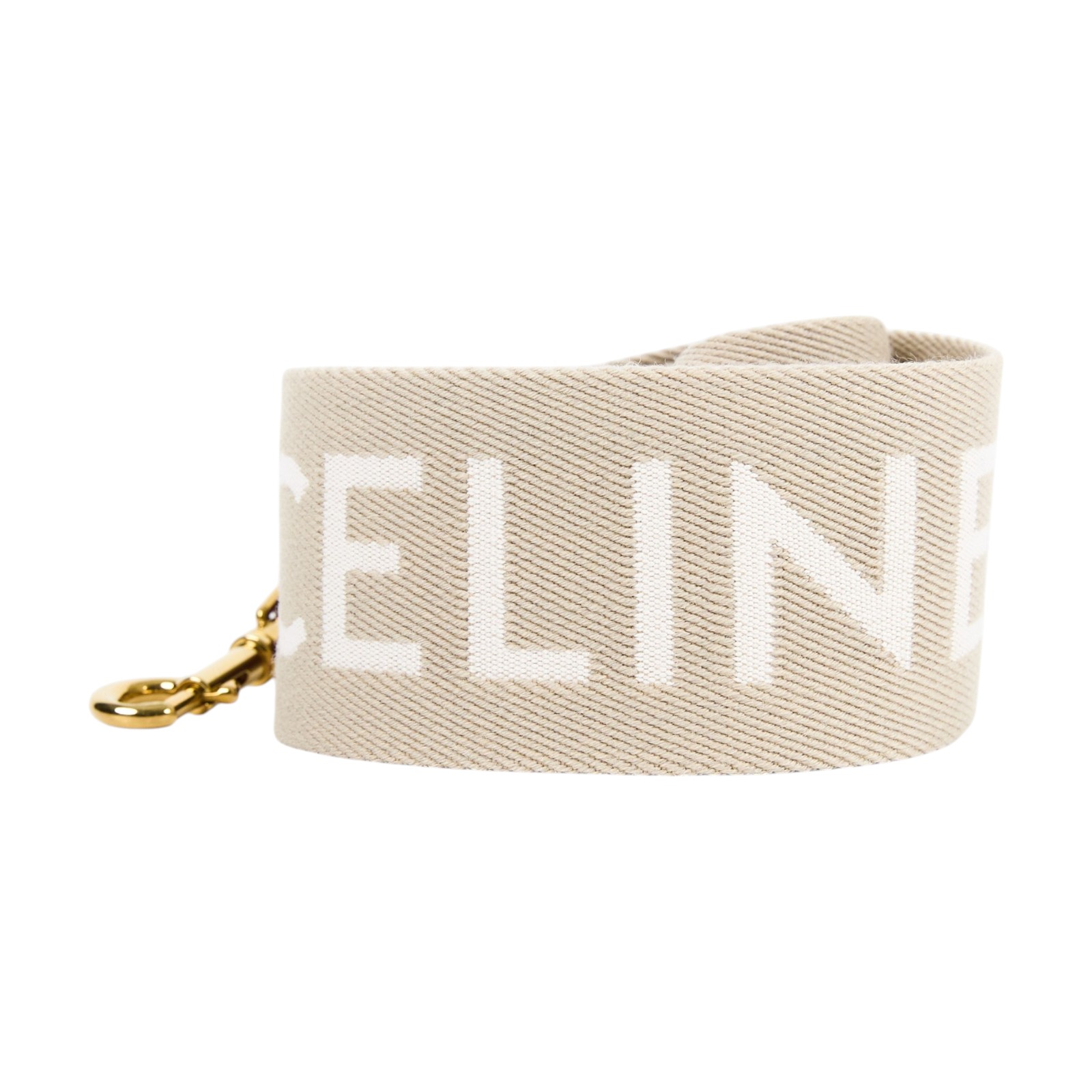 思琳 CELINE 緹花羊毛 短肩帶 49S022AEP 卡其帆布LOGO背帶 防塵袋