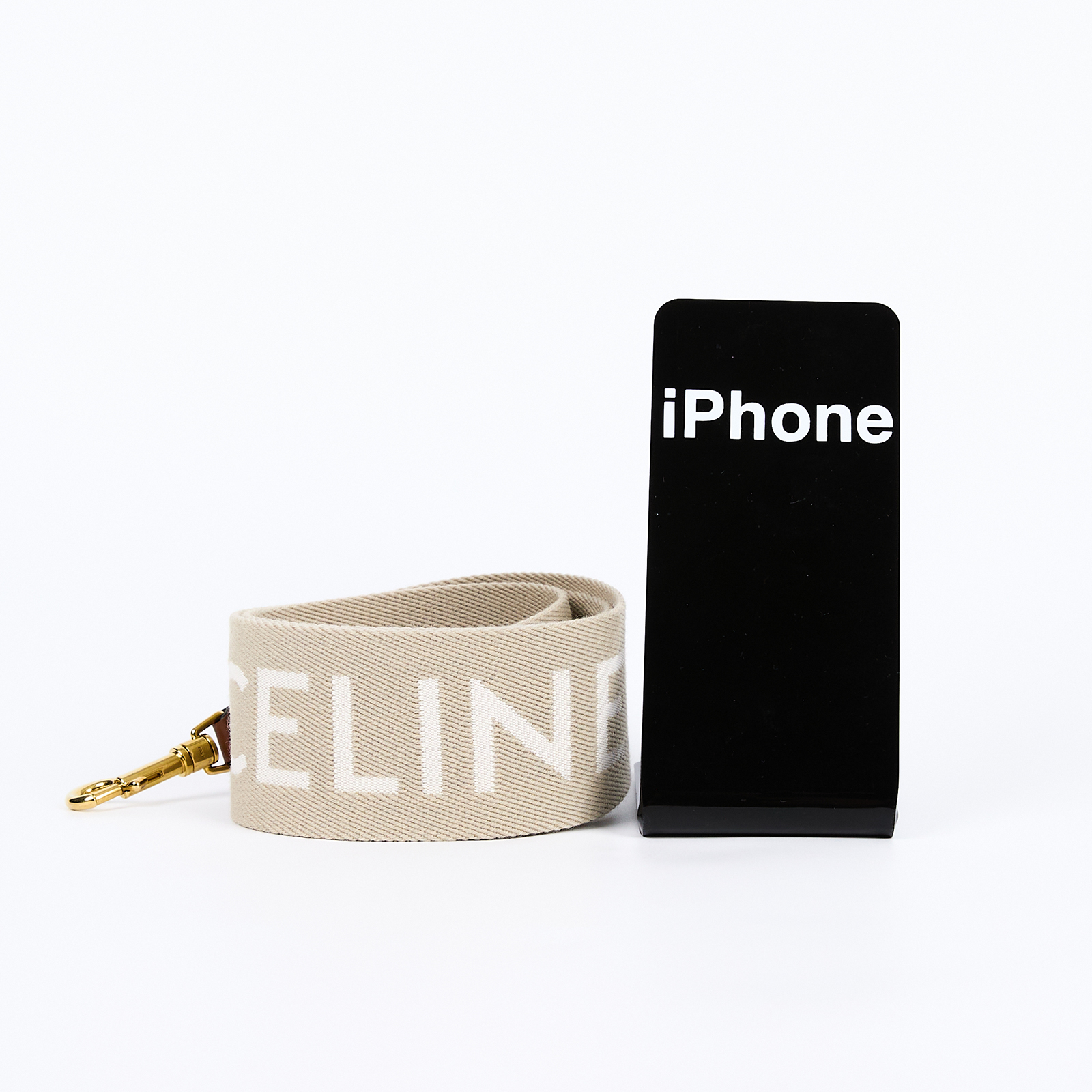 思琳 CELINE 緹花羊毛 短肩帶 49S022AEP 卡其帆布LOGO背帶 防塵袋