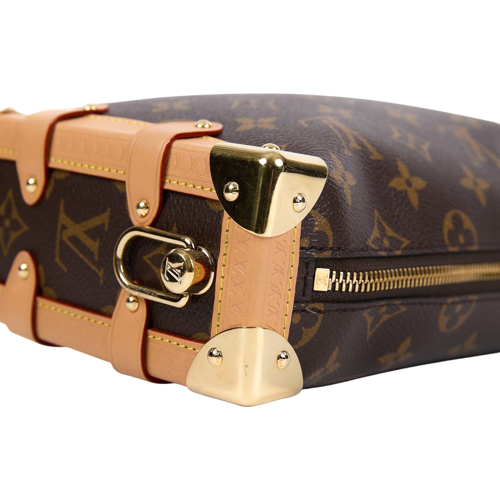 路易威登 LOUIS VUITTON Side Trunk MM East West 肩背包 斜背包 老花 M28385 晶片款  原廠盒子/防塵袋/背帶3