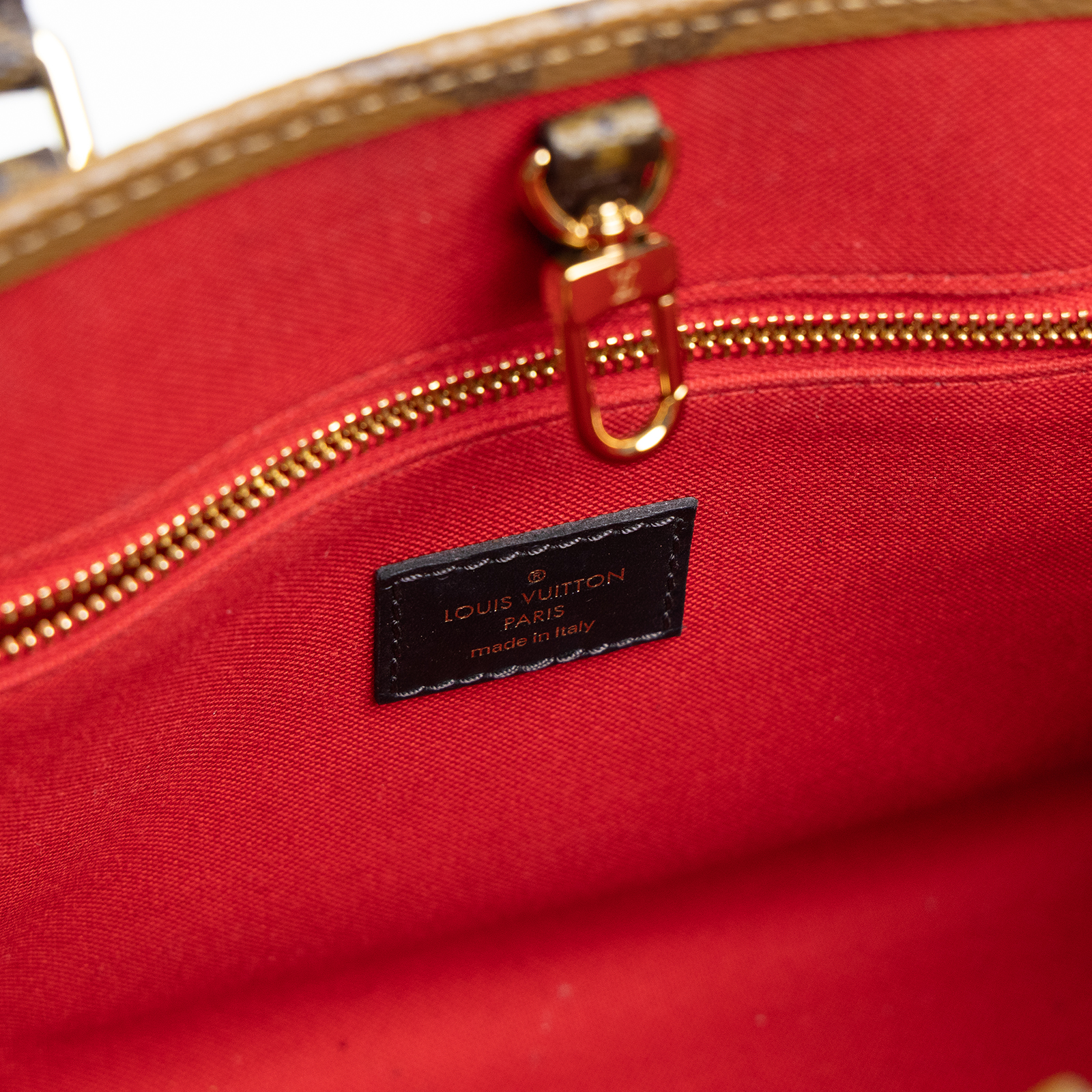 路易威登 LOUIS VUITTON OnTheGo PM 雙色帆布 手提 斜背包 M46373 晶片款  原廠盒子/防塵袋/內袋/背帶