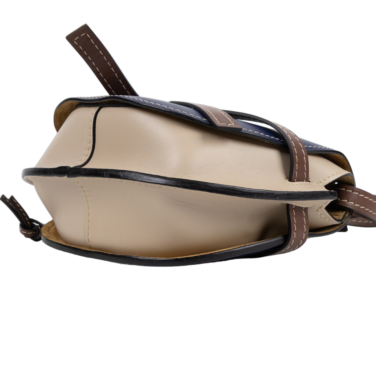 羅意威 LOEWE Gate SMALL 肩背包 斜背包 馬鞍包 321.54.T20 深藍拚米色GATE SMALL 防塵袋
