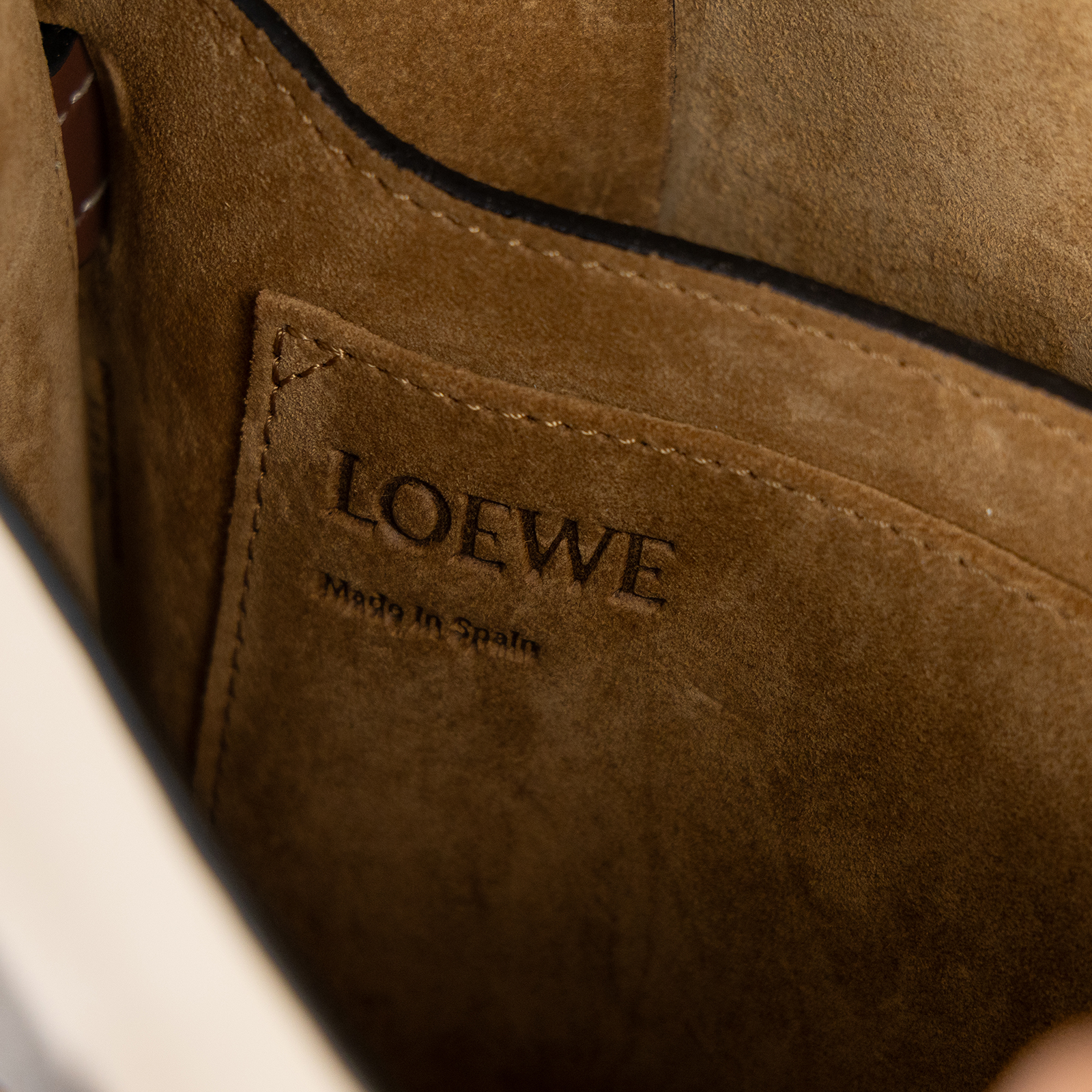 羅意威 LOEWE Gate SMALL 肩背包 斜背包 馬鞍包 321.54.T20 深藍拚米色GATE SMALL 防塵袋